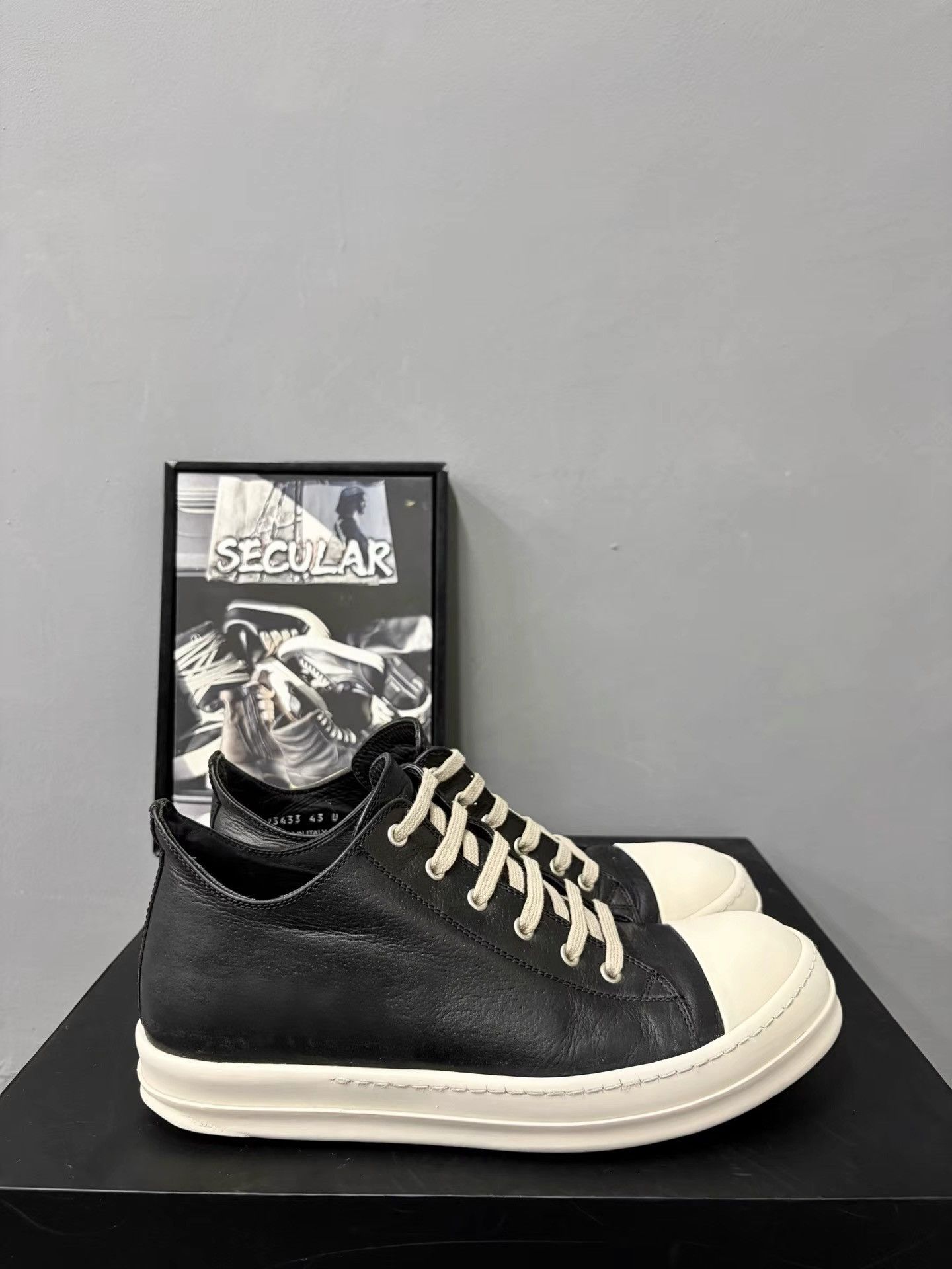 Rick Owens Rick Owens Mainline Leather Big Converse K34 Size US 10 / EU 43 - 4 Thumbnail