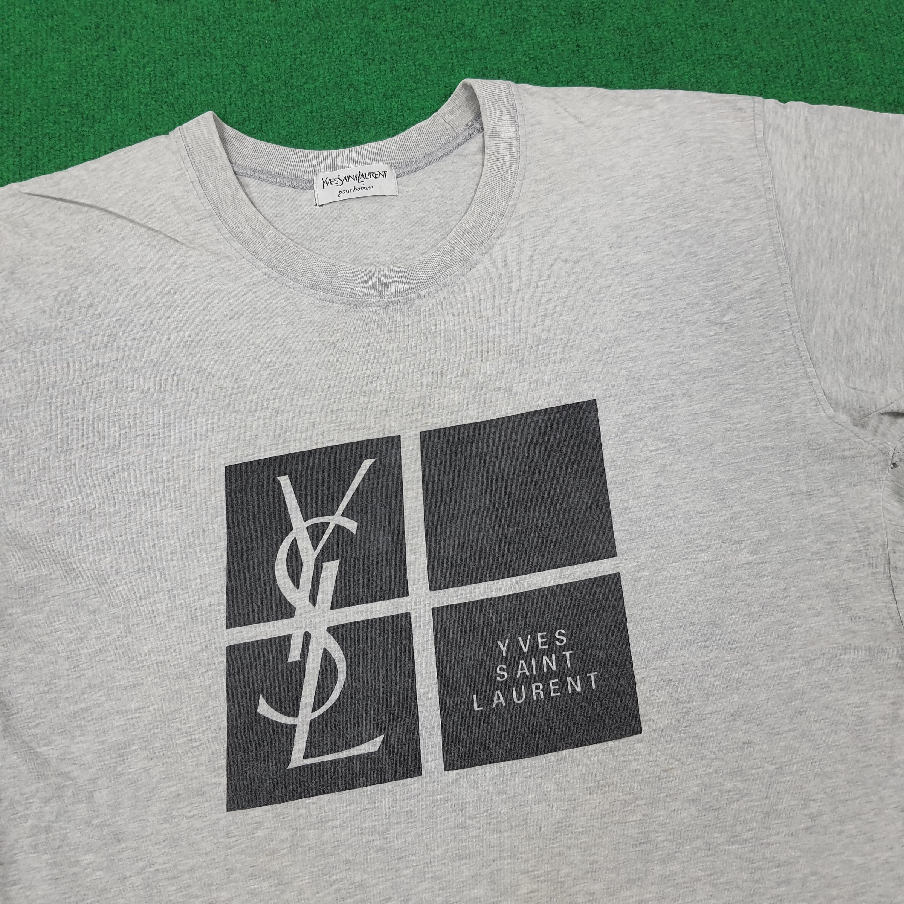 Vintage × Yves Saint Laurent Vintage Yves Saint Laurent Italian Designer Tshirt Size US L / EU 52-54 / 3 - 2 Thumbnail