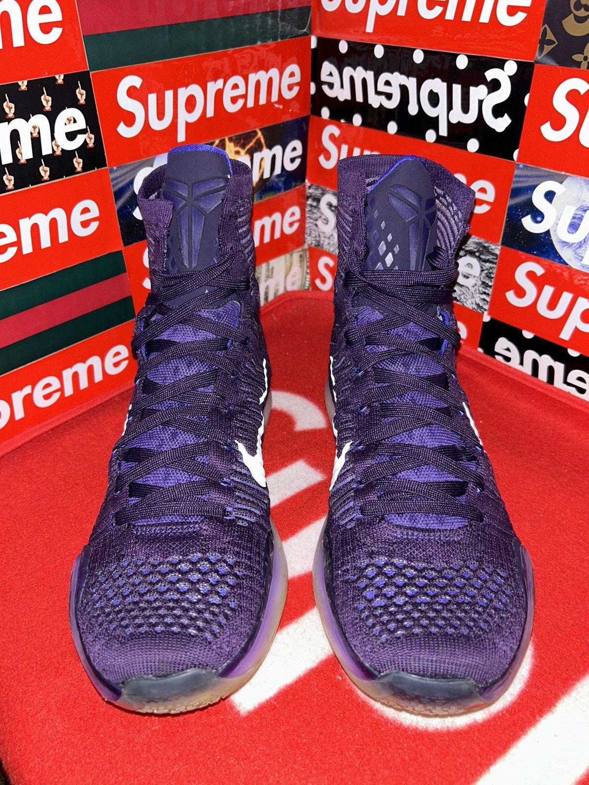 Nike Nike Kobe 10 X Elite High Team Purple 718763-505 size 8.5 Size US 8.5 / EU 41-42 - 3 Thumbnail