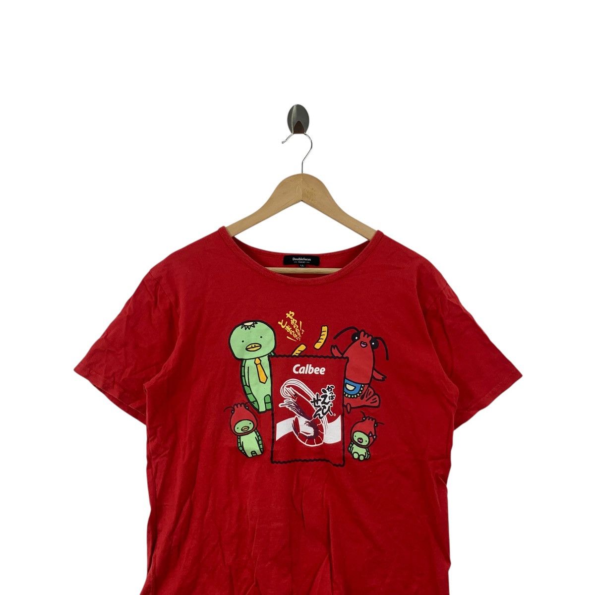Other Doublefocus Calbee Snack Graphic Tee Red Cartoon Character Size L / US 10 / IT 46 - 2 Thumbnail