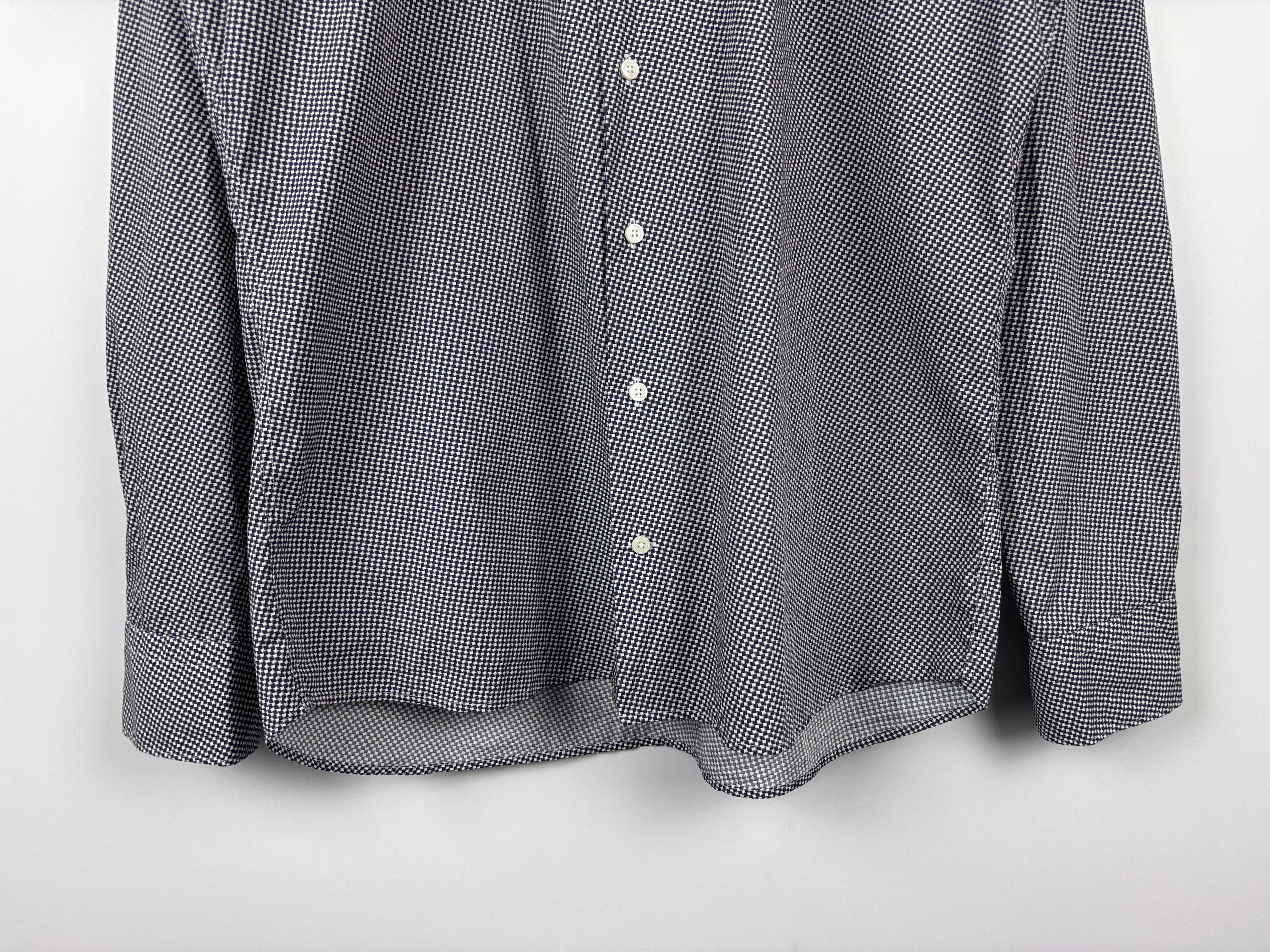 Suitsupply Suitsupply Houndstooth Button Down Dress Shirt Size 42/16.5 Size US L / EU 52-54 / 3 - 3 Thumbnail