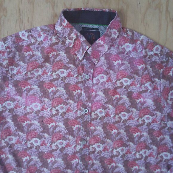 Other John Lennon Floral Flowers Button Down Shirt Size US M / EU 48-50 / 2 - 1 Thumbnail