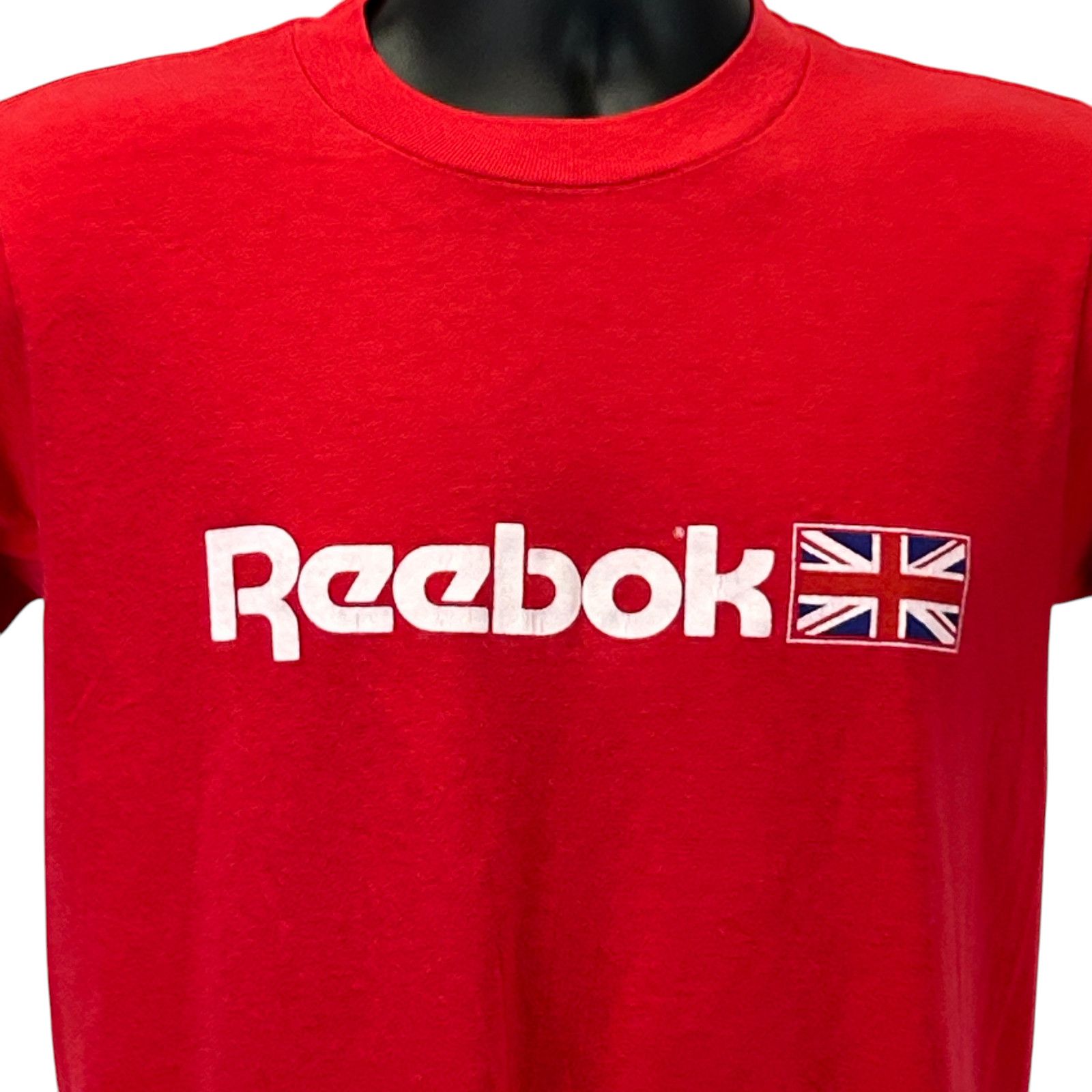Reebok Vintage 80s Reebok Logo T Shirt Made In USA Red S Small Size US S / EU 44-46 / 1 - 1 Thumbnail