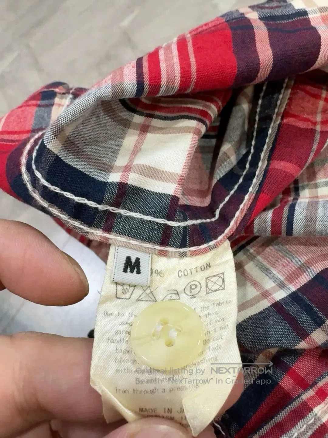 Visvim Vintage Red Plaid Shirt with Double Pockets. Size US M / EU 48-50 / 2 - 6 Thumbnail