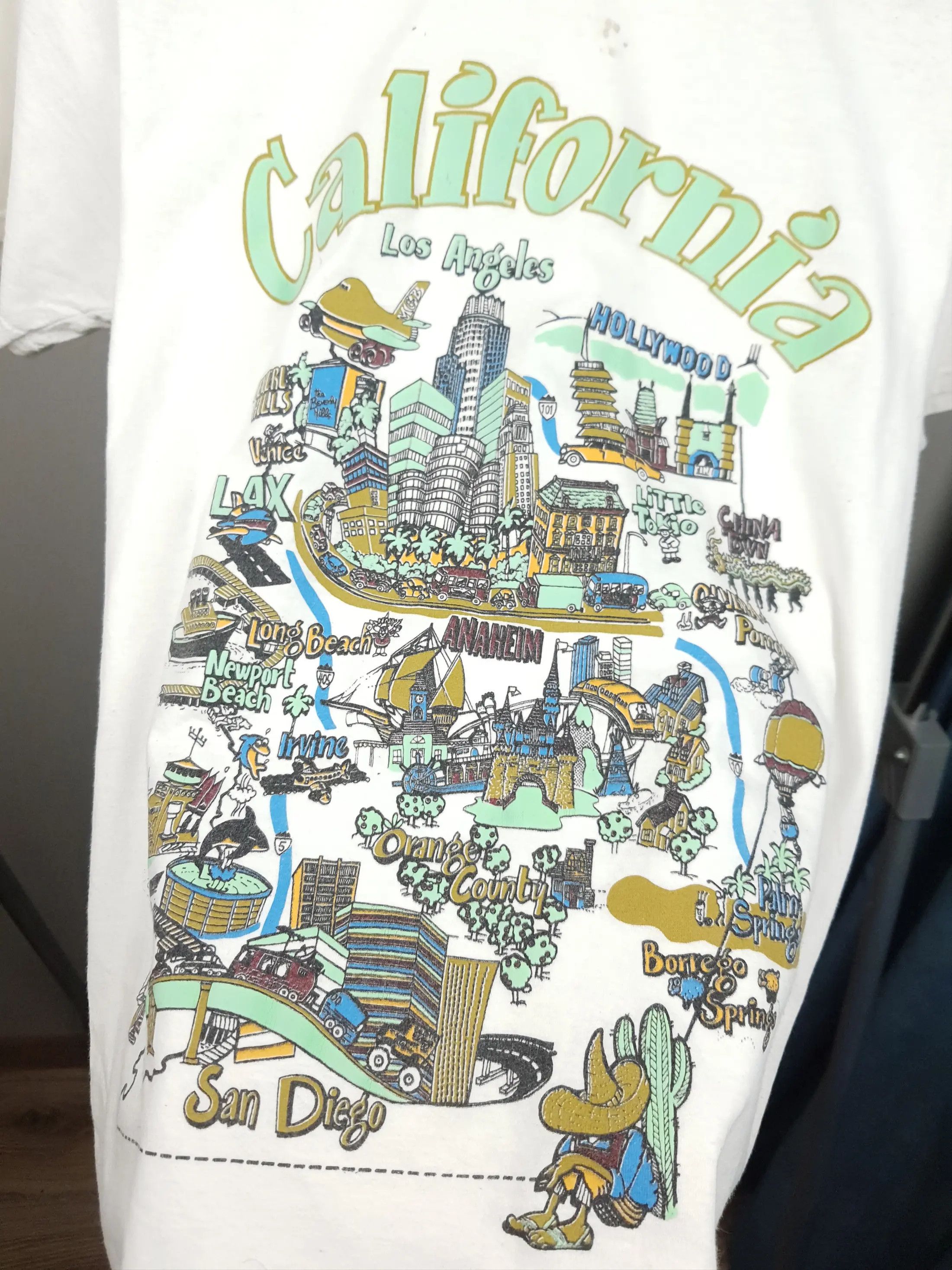 Japanese Brand 2000's Vintage California USA Humour Graphic Print T Shirt Size US S / EU 44-46 / 1 - 3 Thumbnail