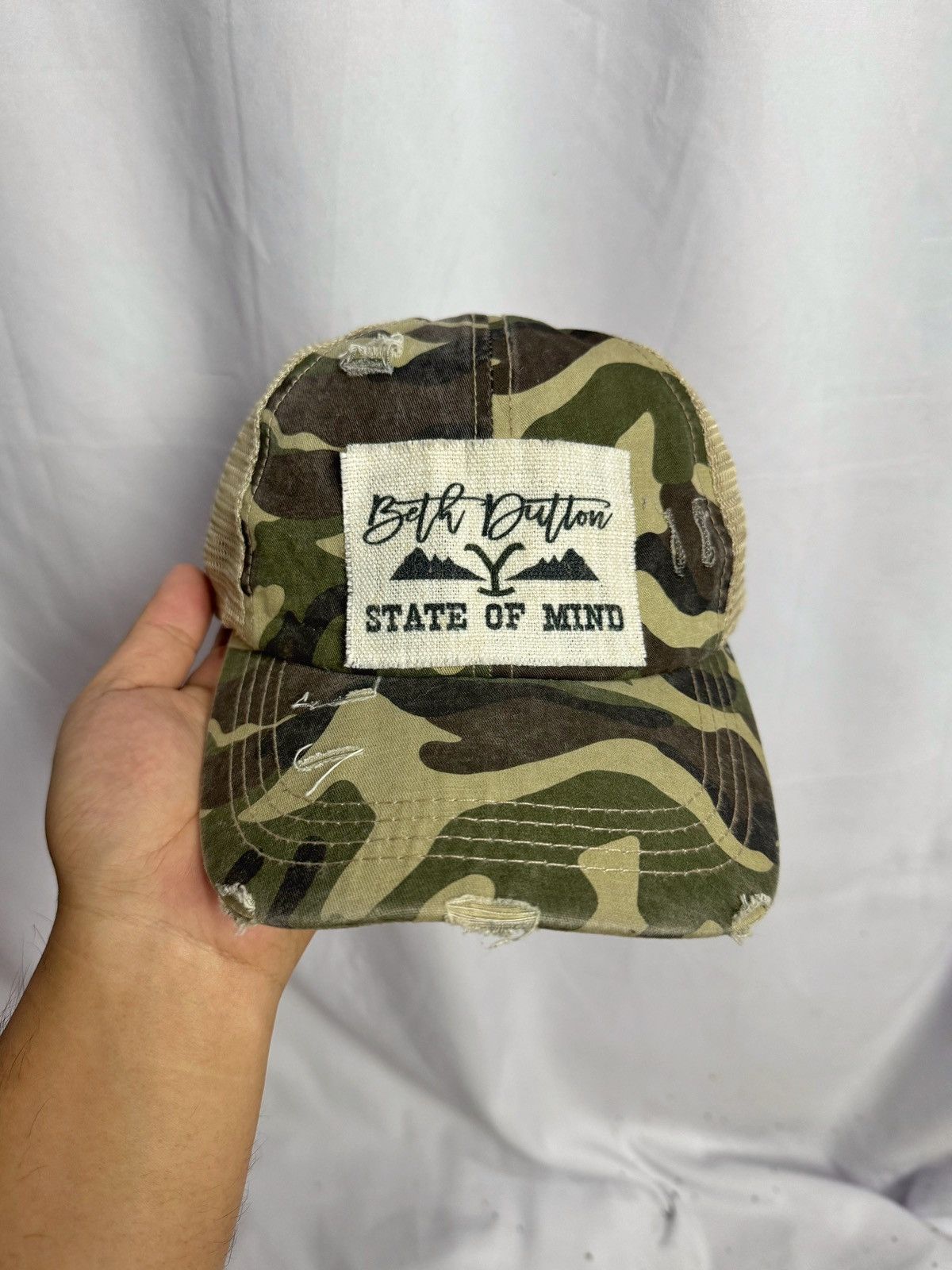 Hysteric Glamour × Japanese Brand × PPFM Trucker Hats State Of Mind Distressed Size ONE SIZE - 1 Thumbnail