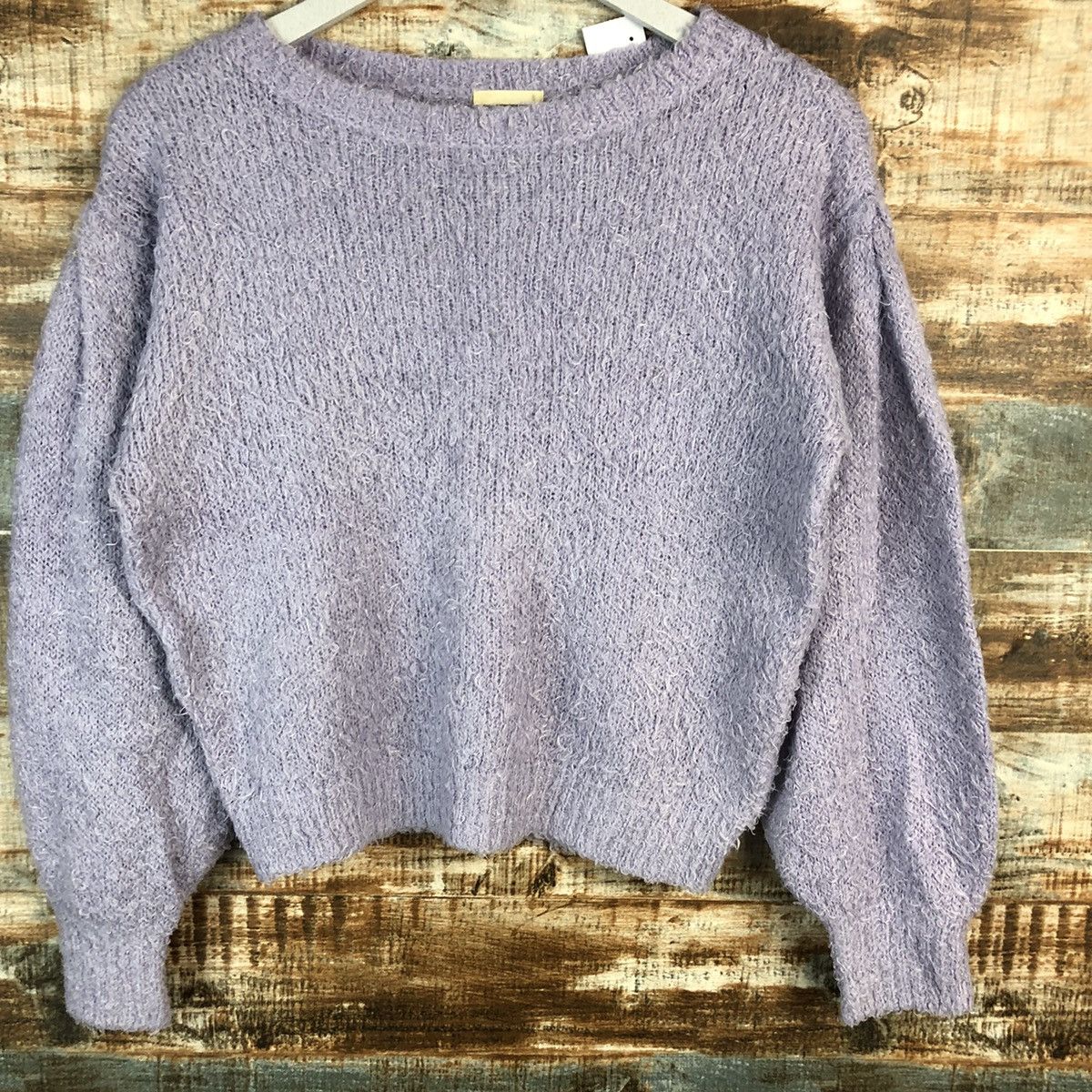 GU × Homespun Knitwear GU Purple mohair shaggy fur Knitwear #A1564 Size XS / US 0-2 / IT 36-38 - 6 Thumbnail