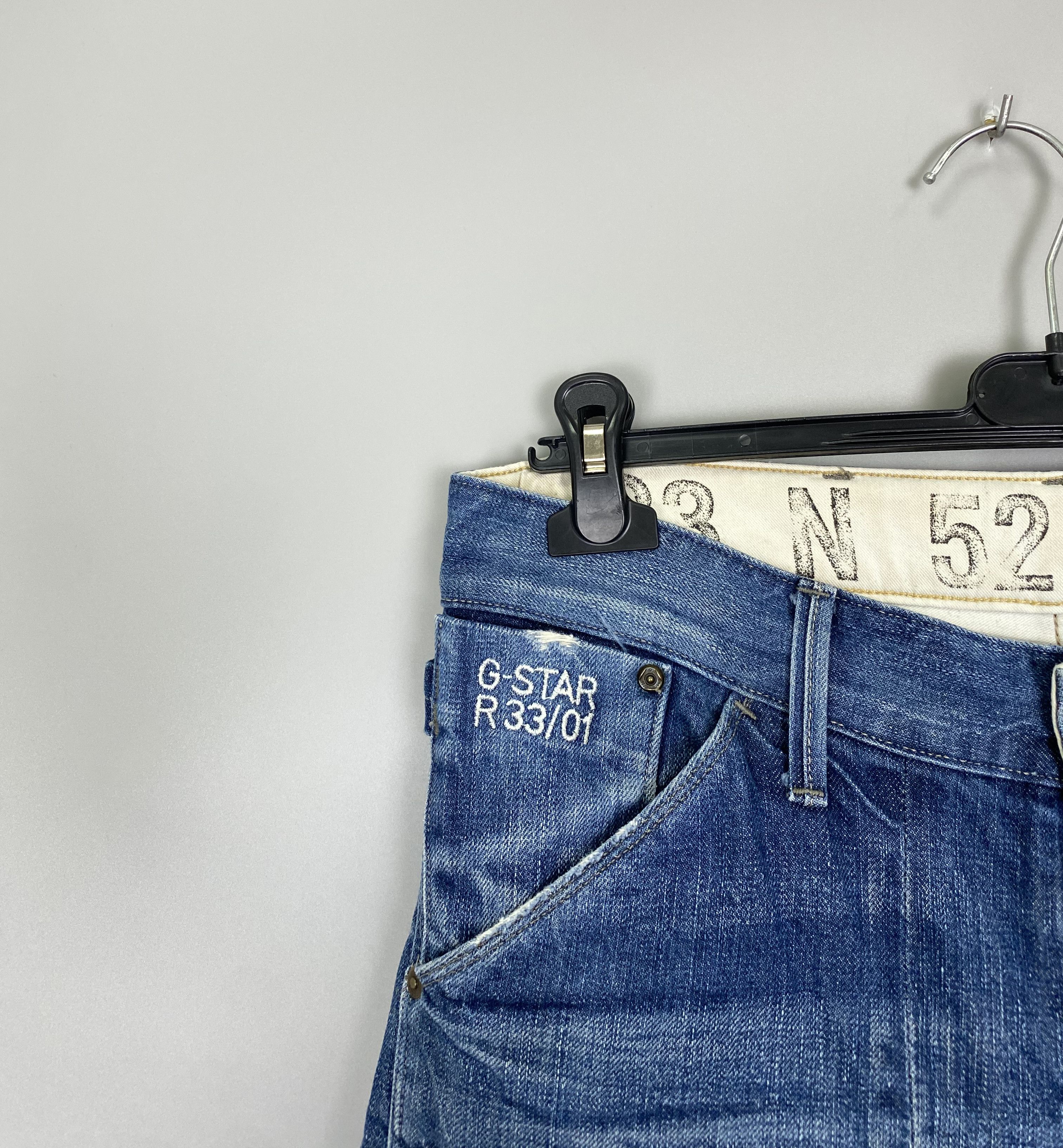 G-Star G-Star Raw 5620 Trail Tapered Distressed Denim Jeans Size US 31 - 3 Thumbnail