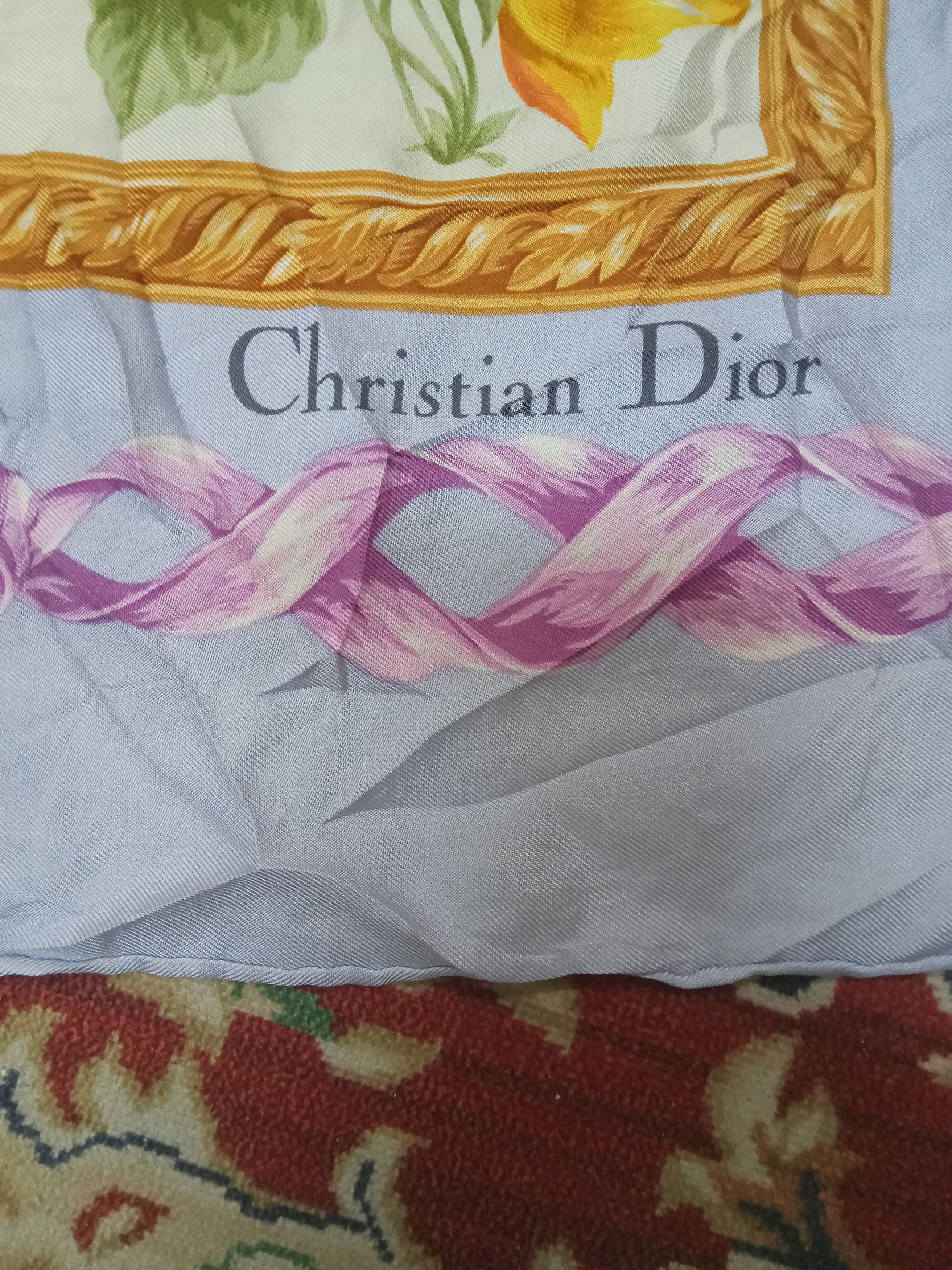 Christian Dior Monsieur Vintage Christian Dior Scarf 84cm x 86cm. Size ONE SIZE - 2 Thumbnail