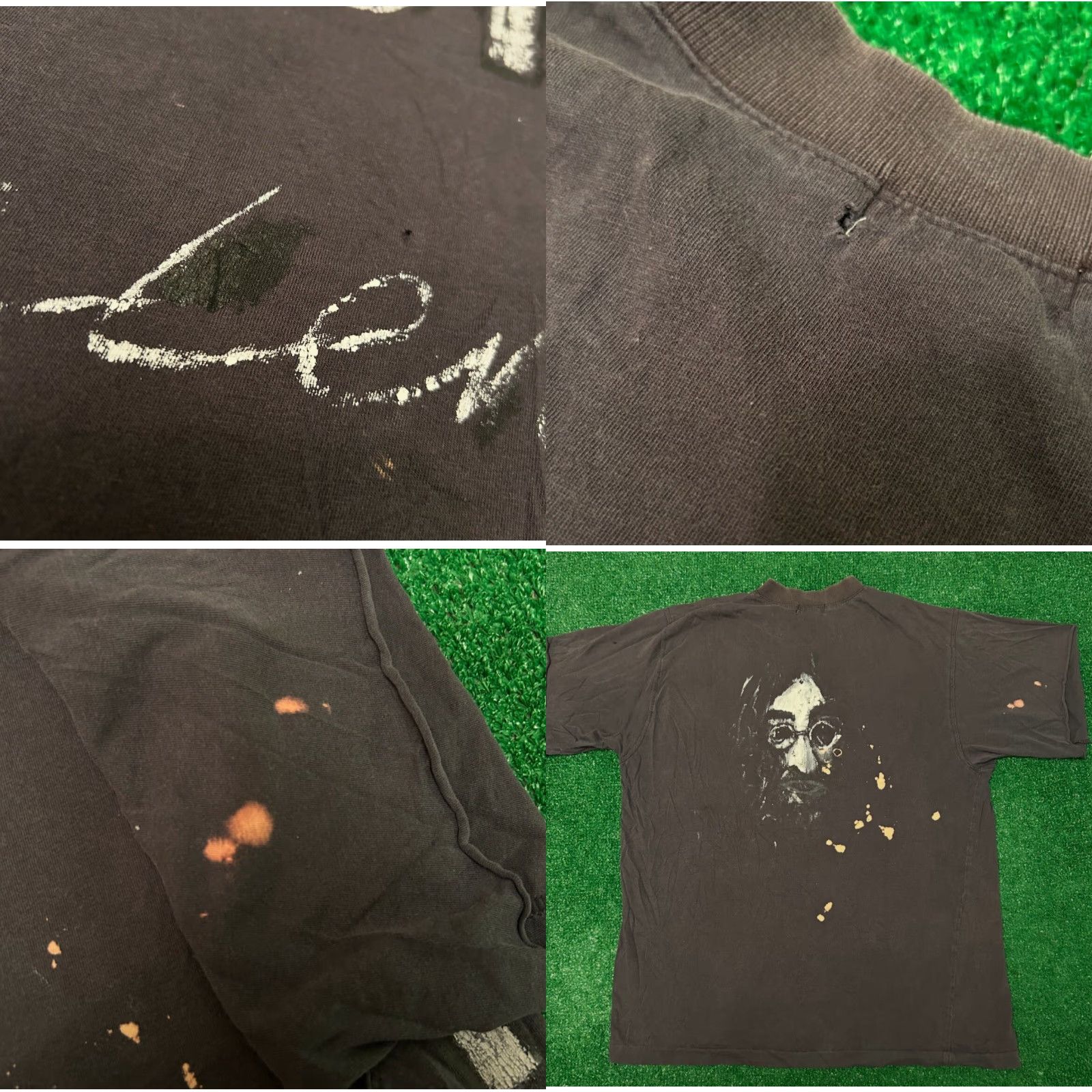 Vintage VINTAGE John Lennon Imagine Beatles VTG Distressed Shirt Mens XL Black 80s 90s T-Shirt Mens XL Distressed Vintage 1990s Music Shirt Size US XL / EU 56 / 4 - 8 Thumbnail