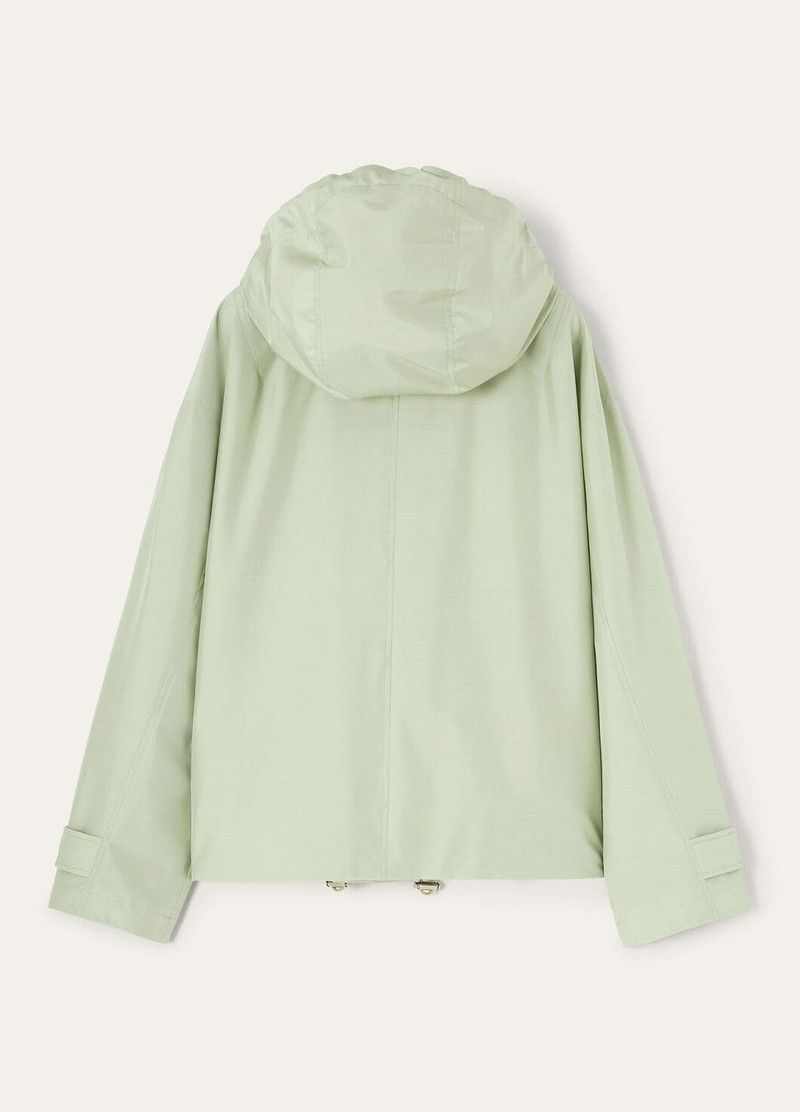 Loro Piana o1srvl11e0526 FAP3588 Evan Parka Jacket in Light Green Size L / US 10 / IT 46 - 6 Thumbnail