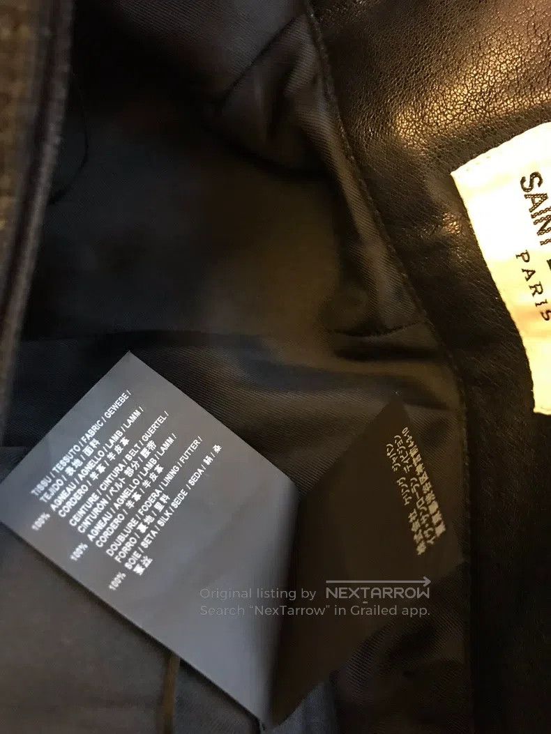 Saint Laurent Paris Saint Laurent Paris Ladies Leather Pants Size 37" - 6 Thumbnail