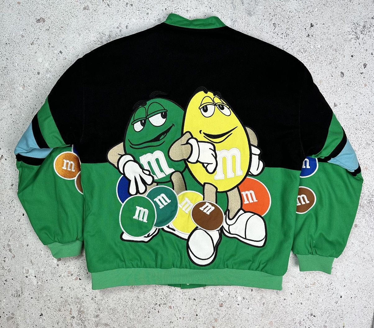 NASCAR × Vintage M&ms Nascar Formula uno F1 racing jacket moto Men XL green Size US XL / EU 56 / 4 - 8 Thumbnail
