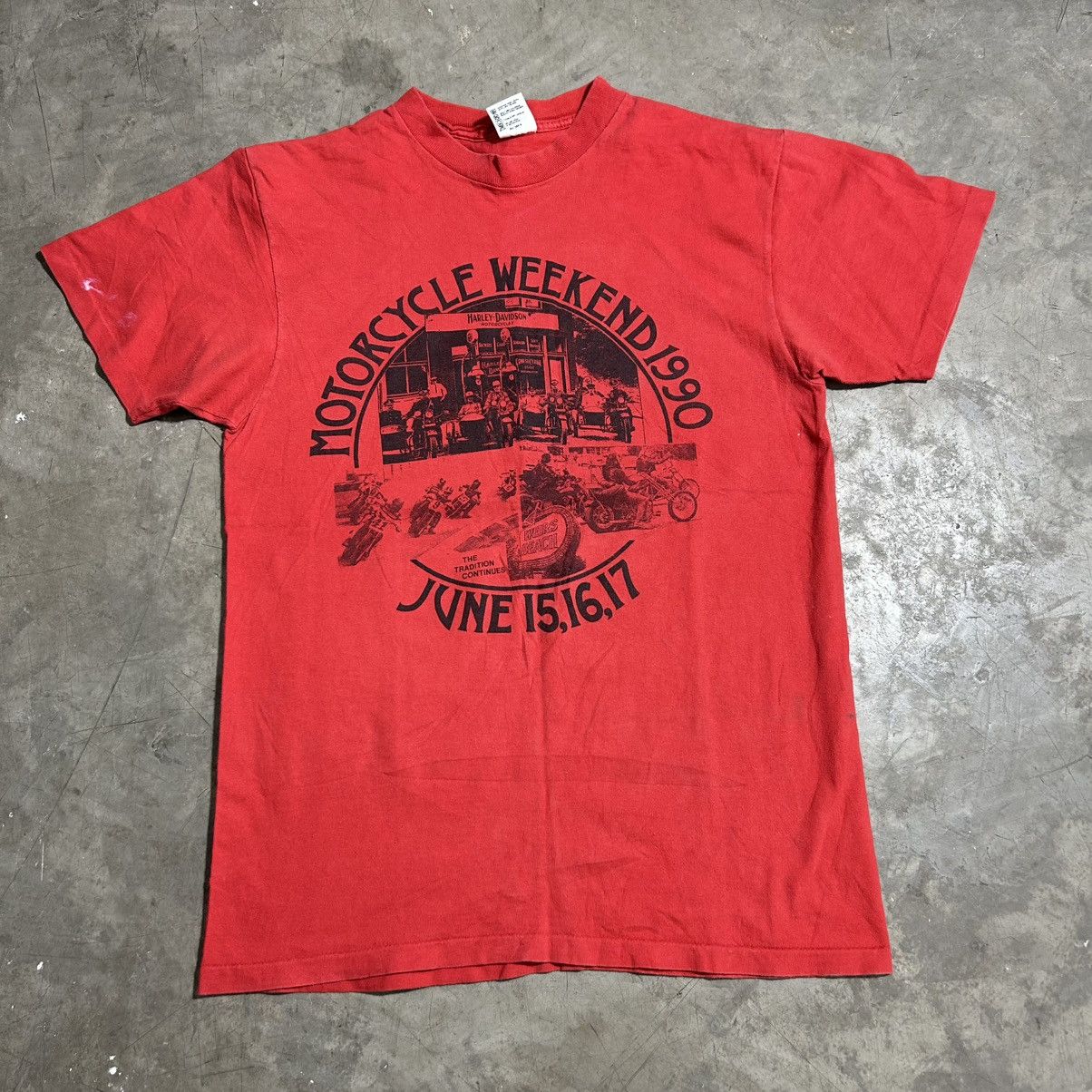 Harley Davidson × Vintage 1990 Motorcycle Weekend Gipsy Tour Laconia Size US L / EU 52-54 / 3 - 1 Thumbnail