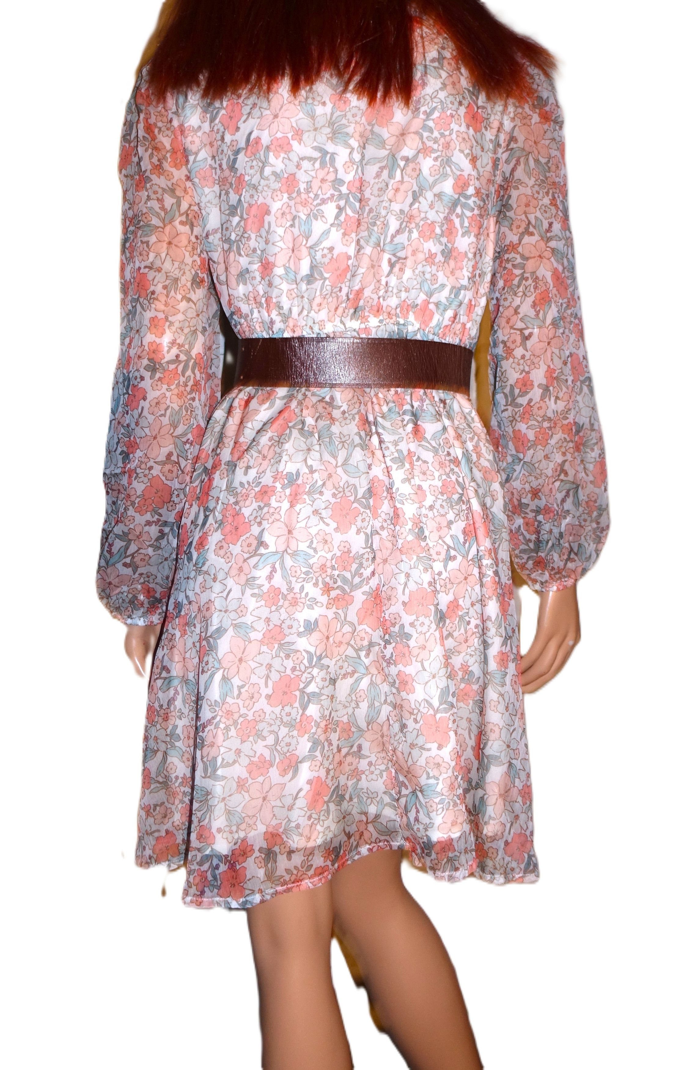 Other Cupshe Orange Floral Boho Dress M NWT Size M / US 6-8 / IT 42-44 - 5 Thumbnail