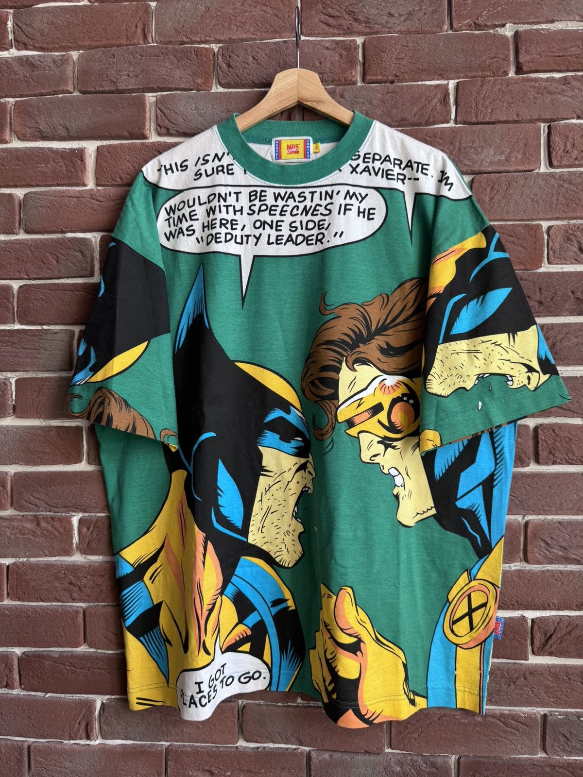 Marvel Comics 90s Vintage Wolverine Marvel Comics All Print Rare Shirt Size US XL / EU 56 / 4 - 1 Thumbnail