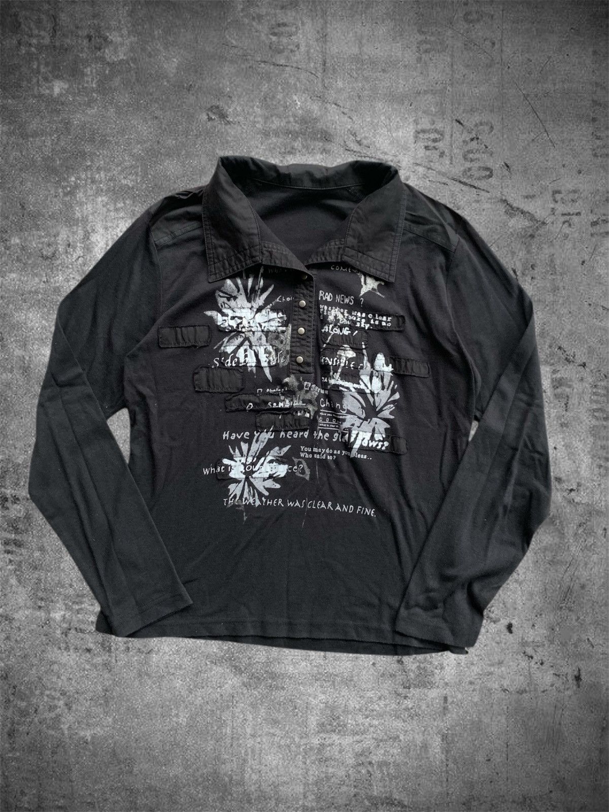 If Six Was Nine Vkei japanese archive poem gothic long sleeve Size US M / EU 48-50 / 2 - 1 Thumbnail