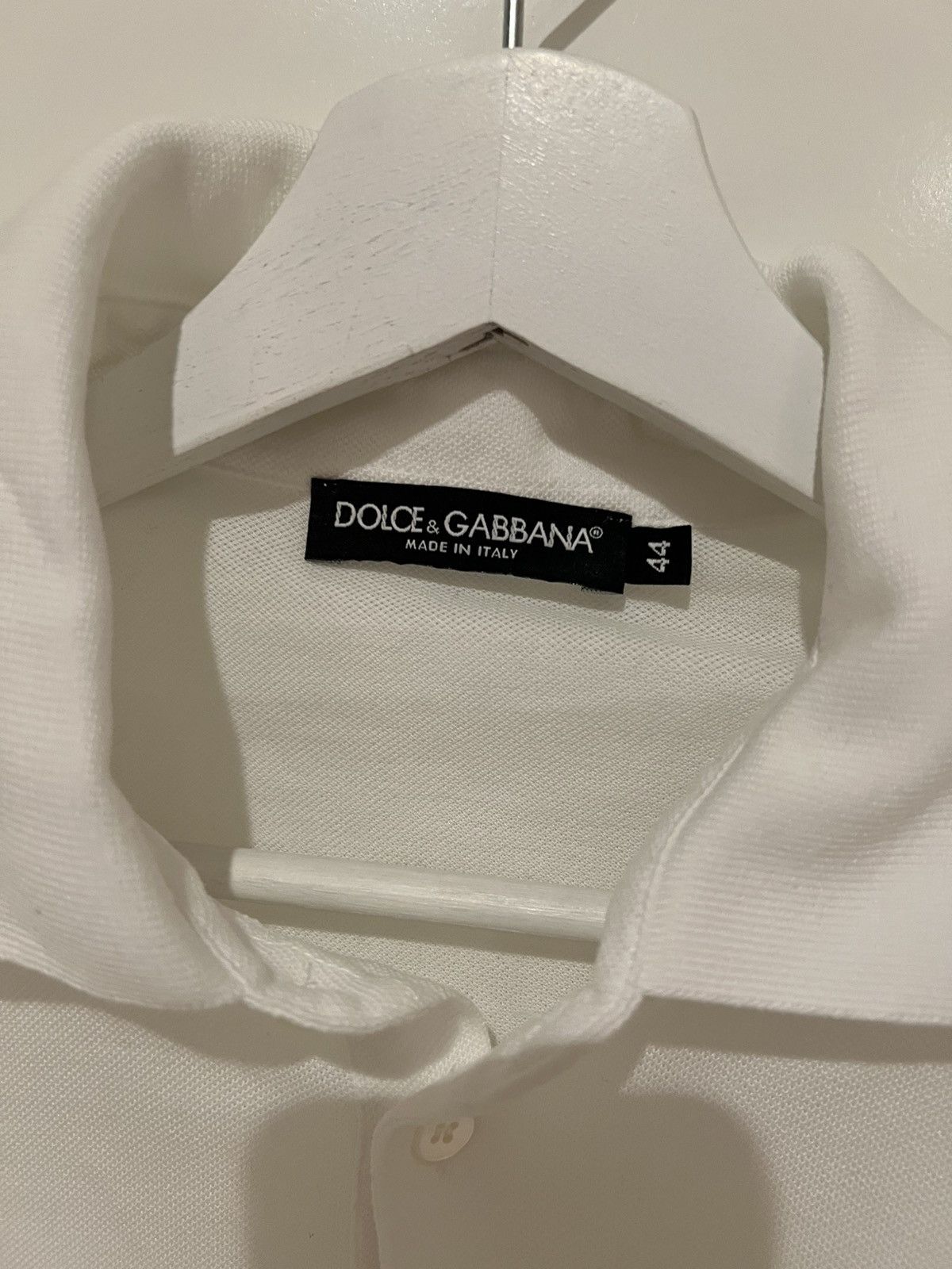 Dolce & Gabbana Dolce & Gabbana D&G Branded Plate Polo Shirt - White Size US S / EU 44-46 / 1 - 3 Thumbnail