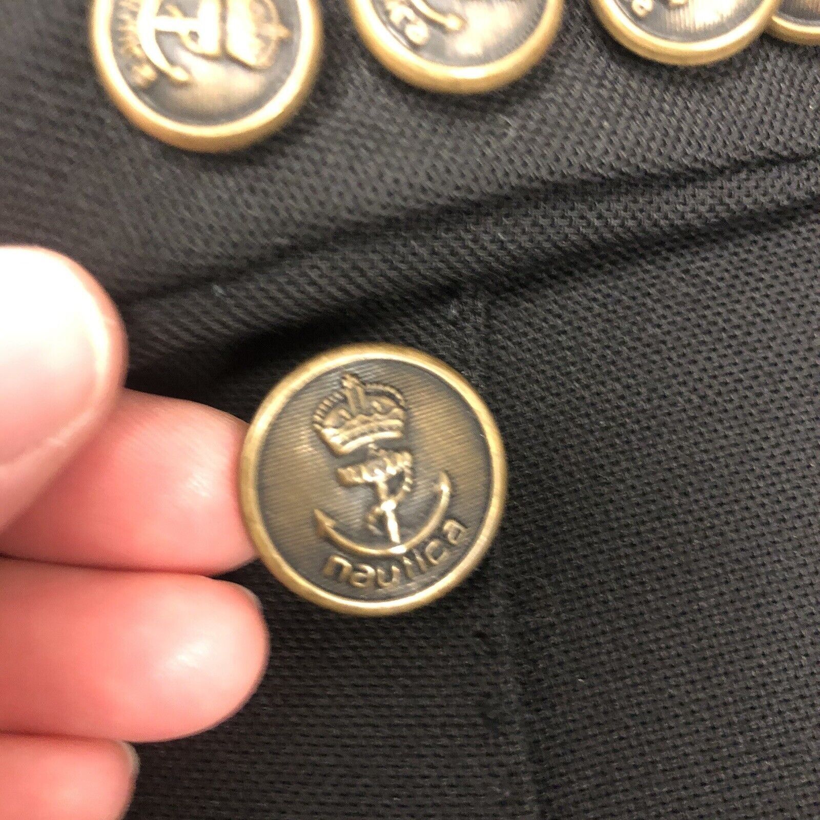Hugo Boss Vtg Hugo Boss Maselli X Black Sport Coat Nautical Jacket Size 42R - 4 Thumbnail