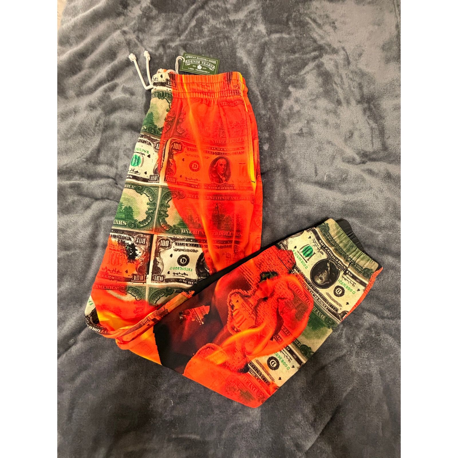 DENIM TEARS DENIM TEARS BURN IT ALL SWEATPANTS SIZE L NEW Size US 36 / EU 52 - 6 Thumbnail