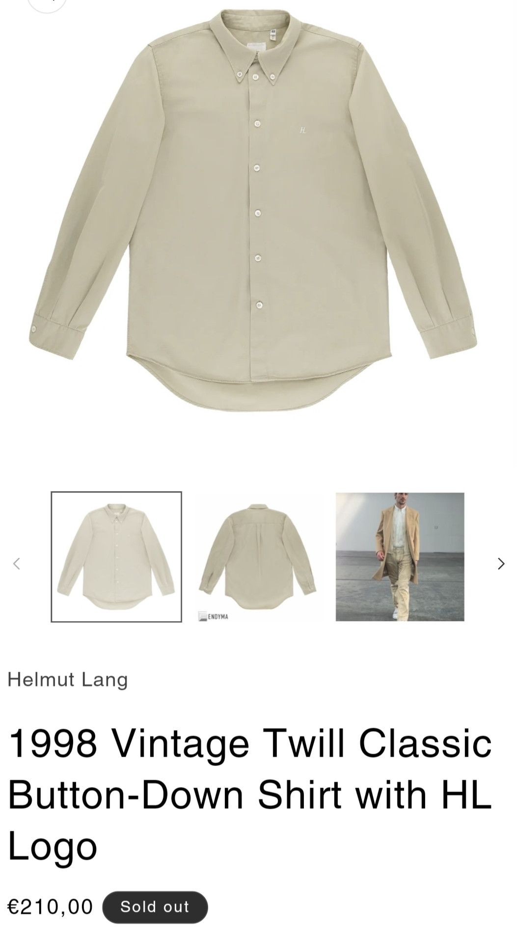Helmut Lang Helmut lang shirt vintage 1998 Size US M / EU 48-50 / 2 - 8 Thumbnail