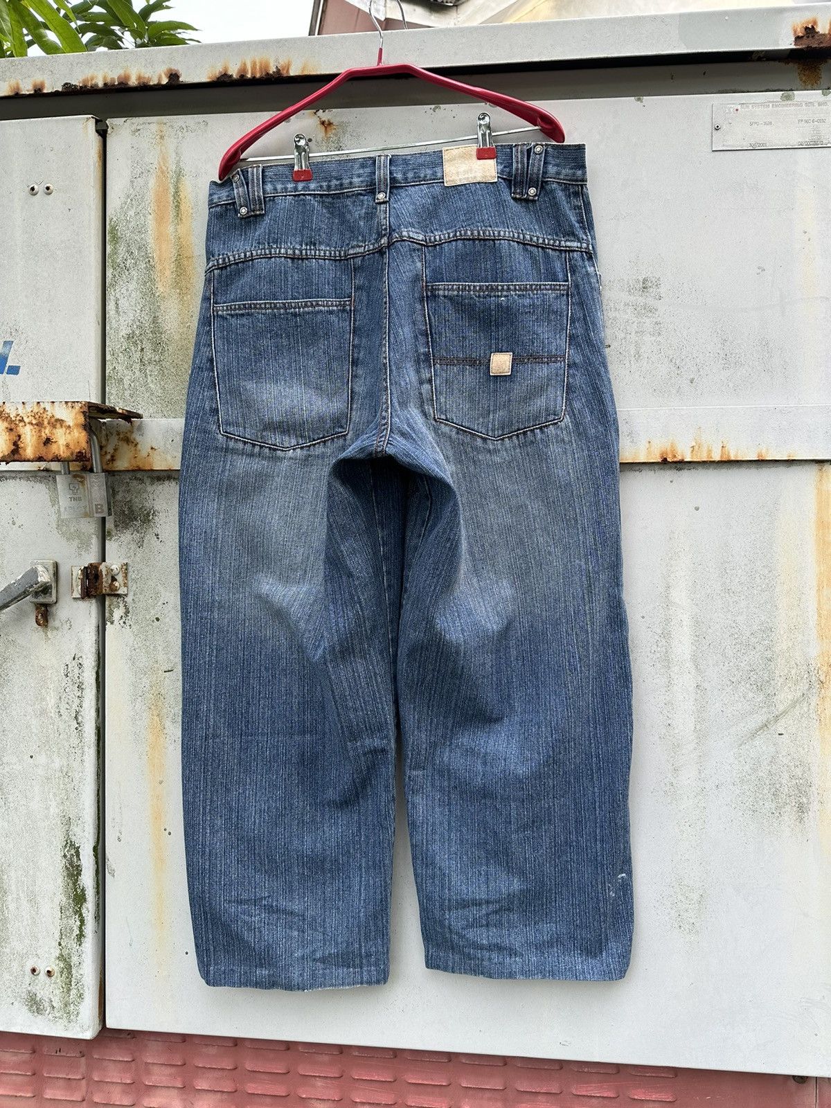 Pelle Pelle 👹Vintage PELLE PELLE Y2k Baggy Jeans Size US 36 / EU 52 - 5 Thumbnail