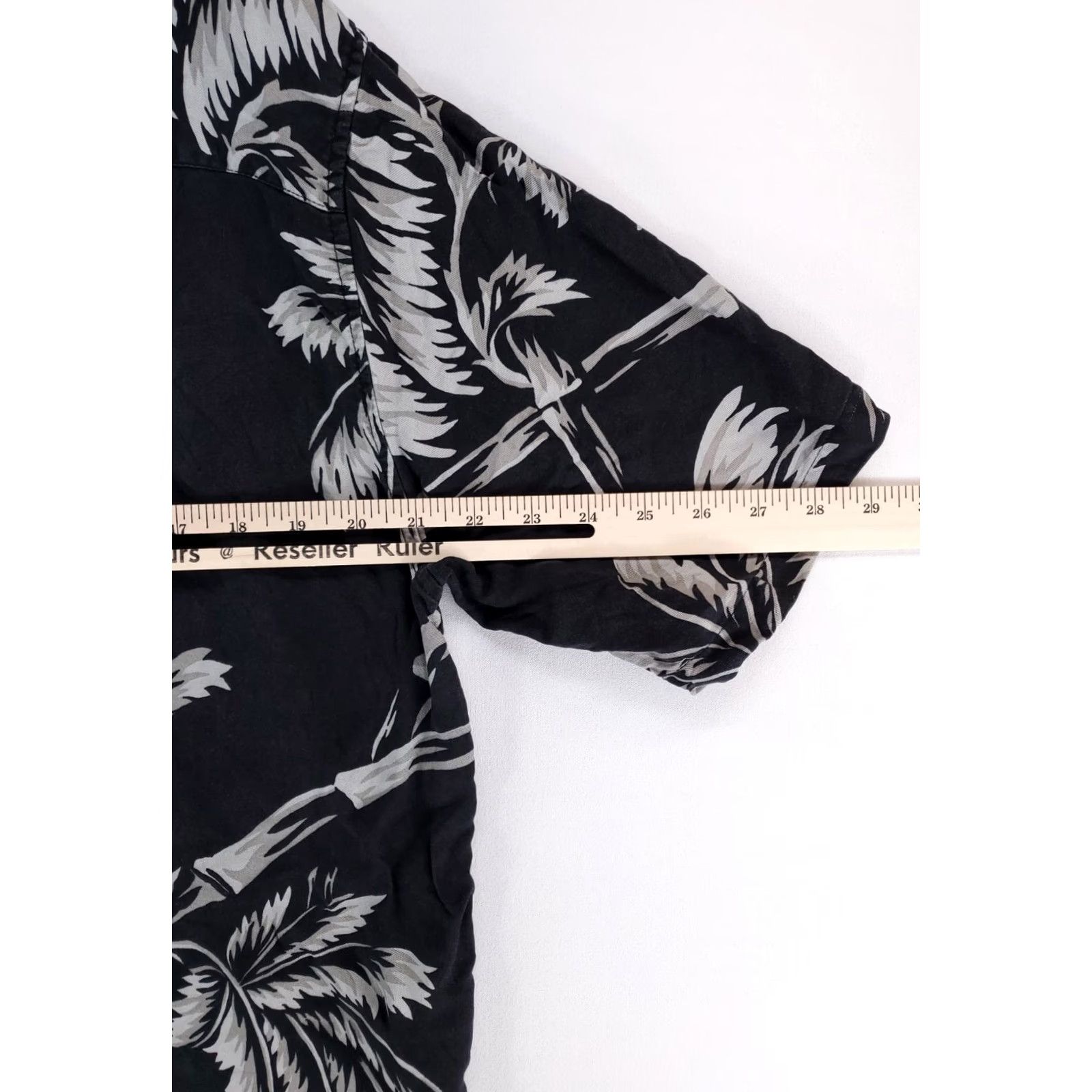 Tori Richard Tori Richard Hawaiian Shirt Silk Button-Up Short Sleeve Black Palm Trees Mens L Size US L / EU 52-54 / 3 - 4 Thumbnail