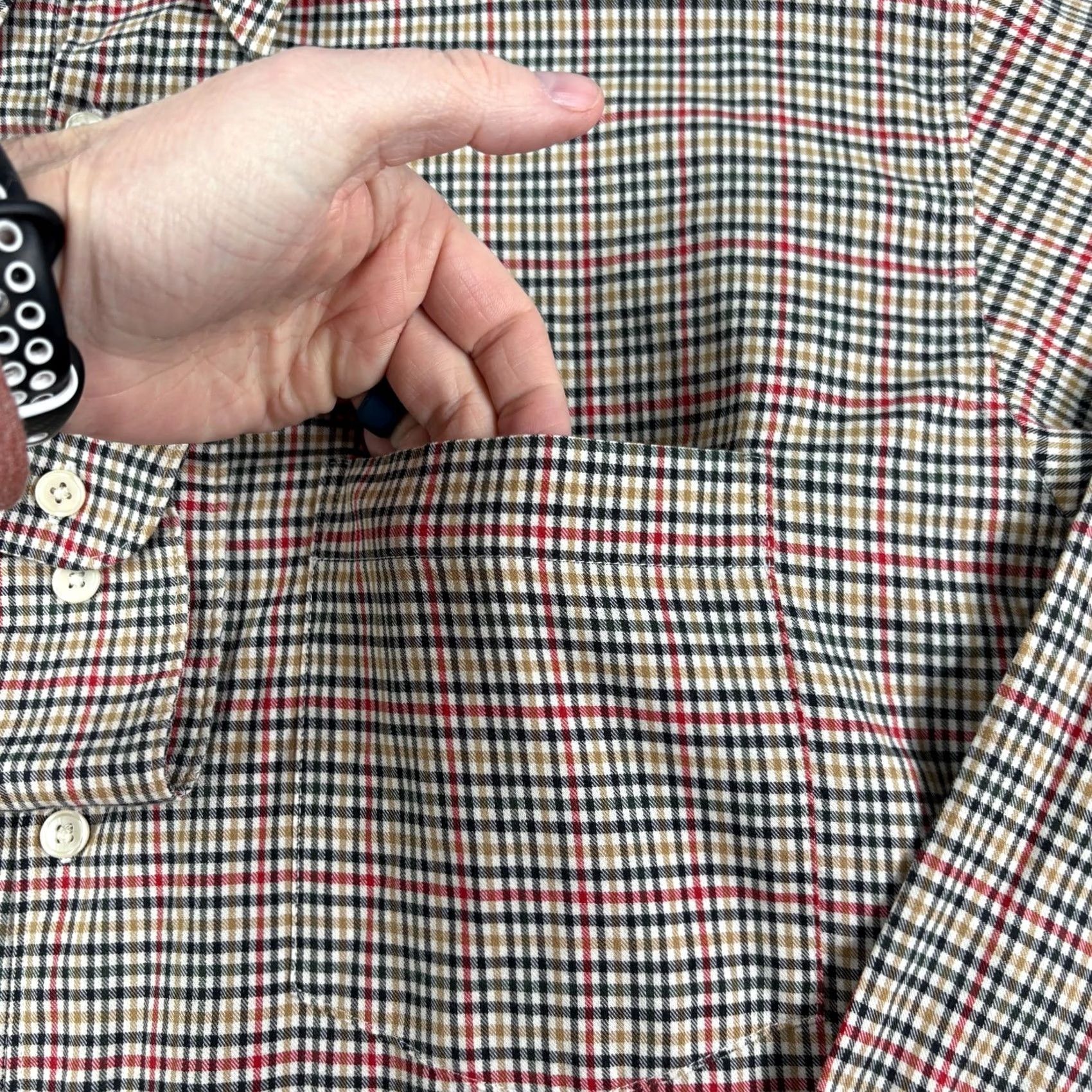 J.Crew VINTAGE J.CREW Oarsman Shirt Mens LT Large Tall Plaid Button Up Long Sleeve 90s Mens Size US L / EU 52-54 / 3 - 3 Thumbnail