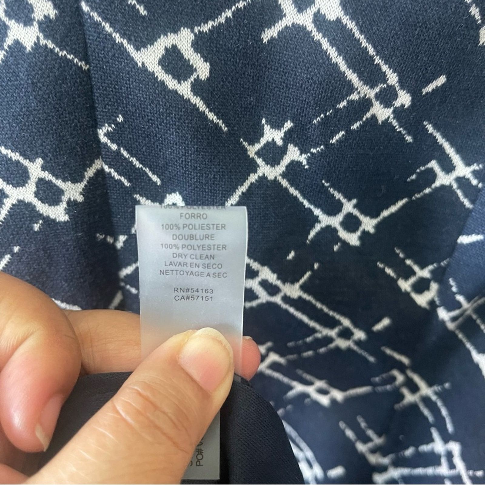 Vince Camuto Vince Camuto Sleeveless V Neck Fit and Flare Dress Navy 18 Size XXL / US 16-18 / IT 52-54 - 7 Thumbnail