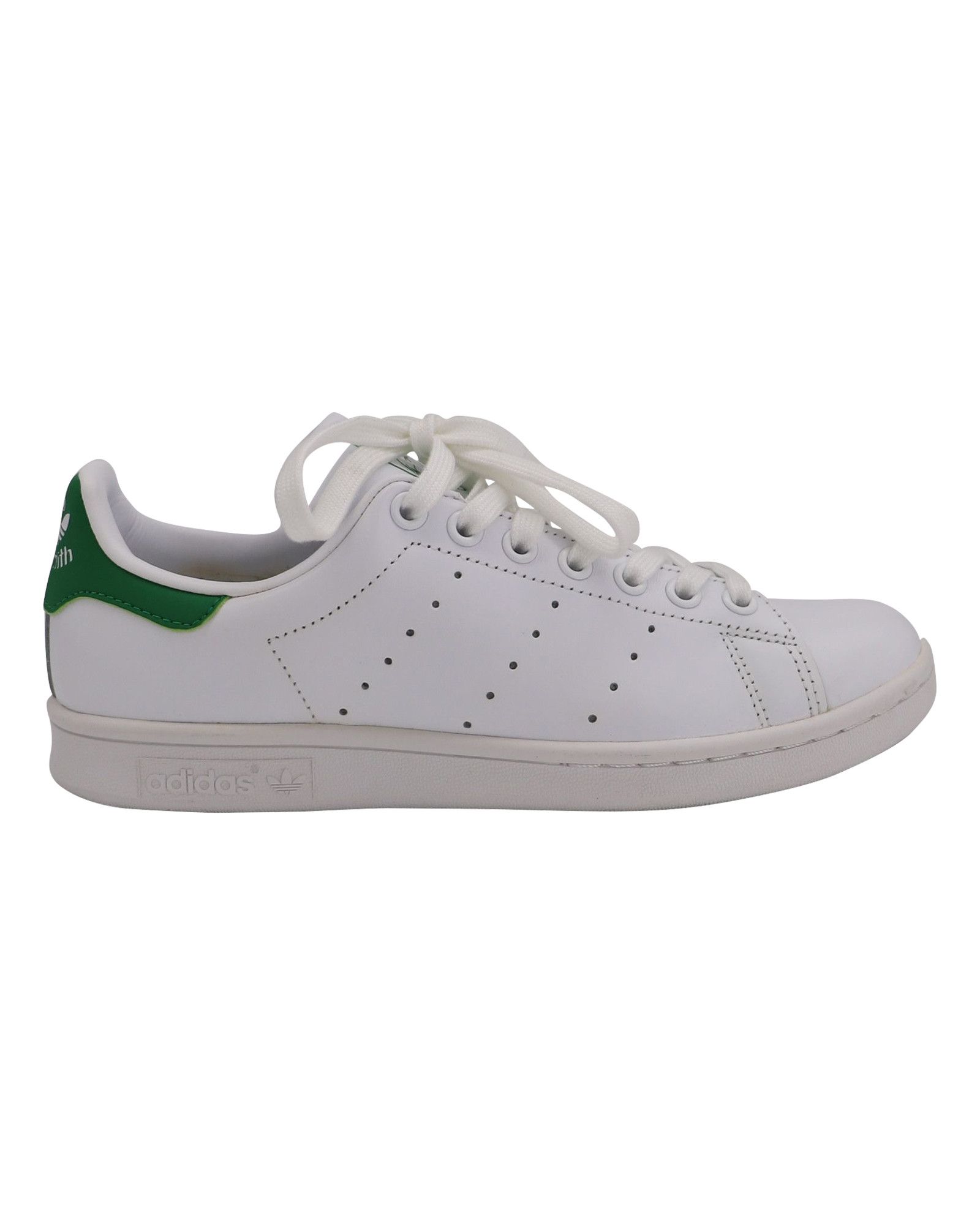 Adidas Adidas Stan Smith Sneakers in White Green Leather Size US 8 / IT 38 - 1 Thumbnail