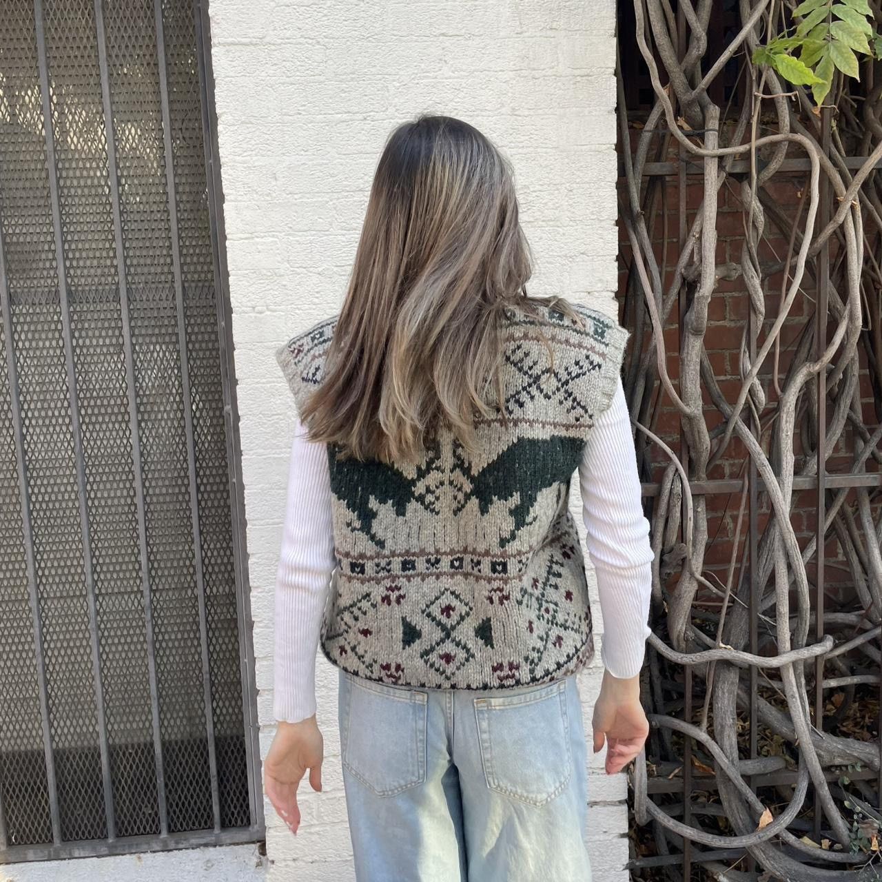 Polo Ralph Lauren Ralph Lauren vintage 90s moose sweater vest 100% wool sz M Size US M / EU 48-50 / 2 - 7 Thumbnail