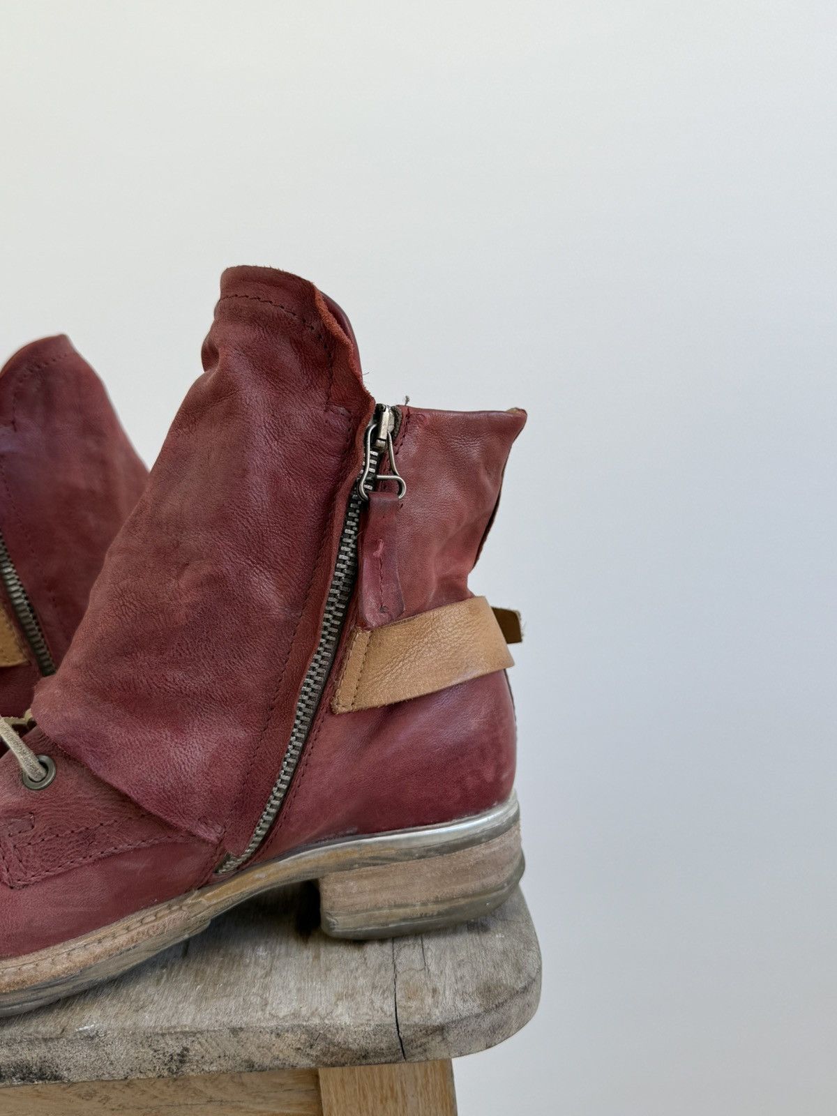 A.S.98 A.S. 98 If Six Was Nine Style Leather Boots Avant Garde Size US 7 / IT 37 - 9 Thumbnail