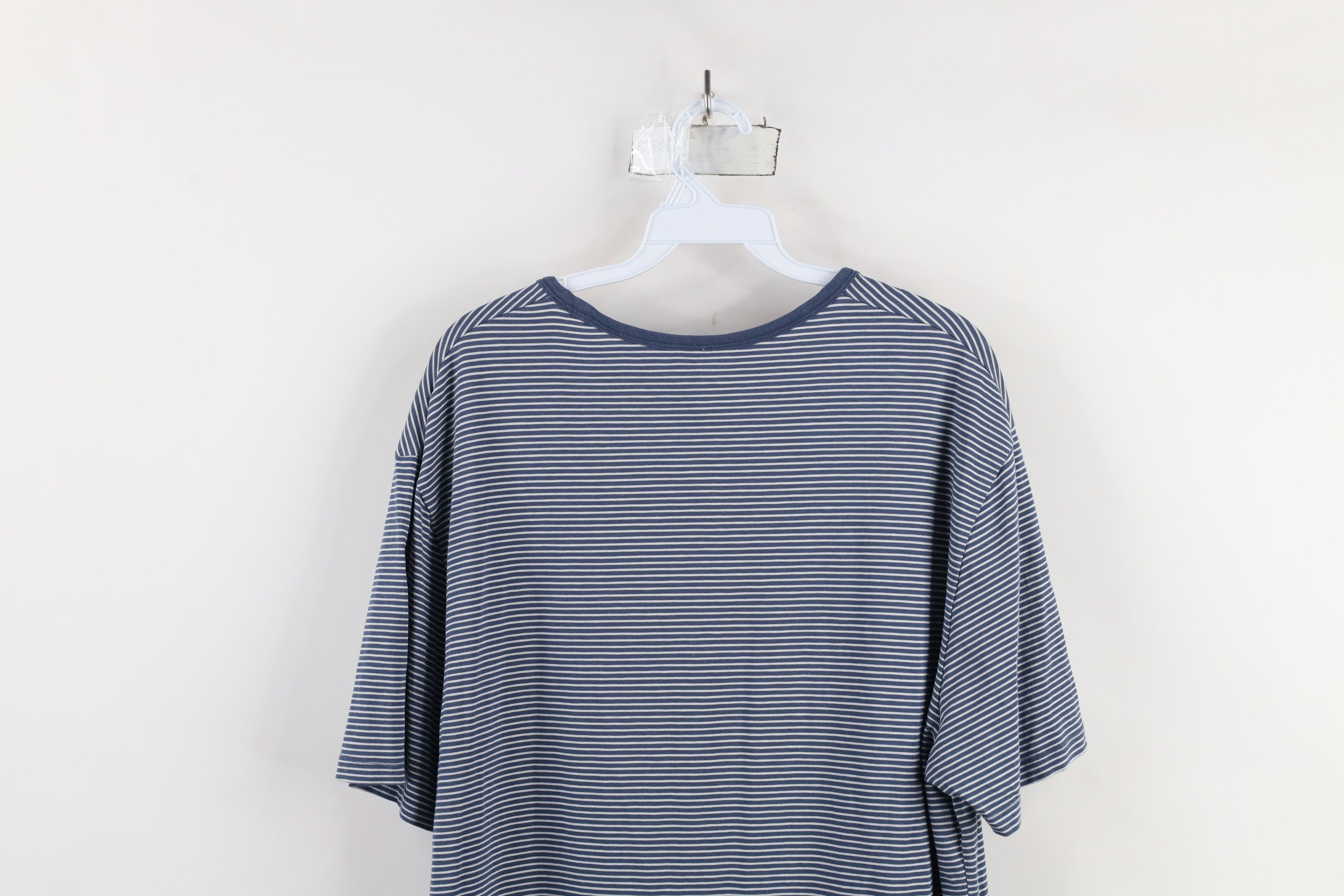 Lululemon × Vintage Lululemon 5 Year Basic Short Sleeve T-Shirt Blue White Size US XL / EU 56 / 4 - 8 Thumbnail