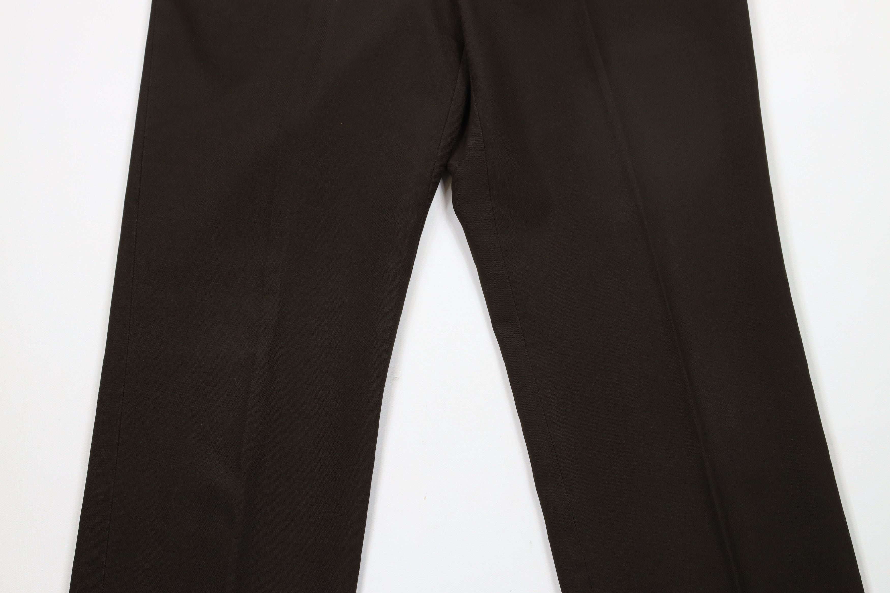 Vintage Vintage 70s Streetwear Wide Leg Knit Chino Pants Brown USA Size US 34 / EU 50 - 3 Thumbnail