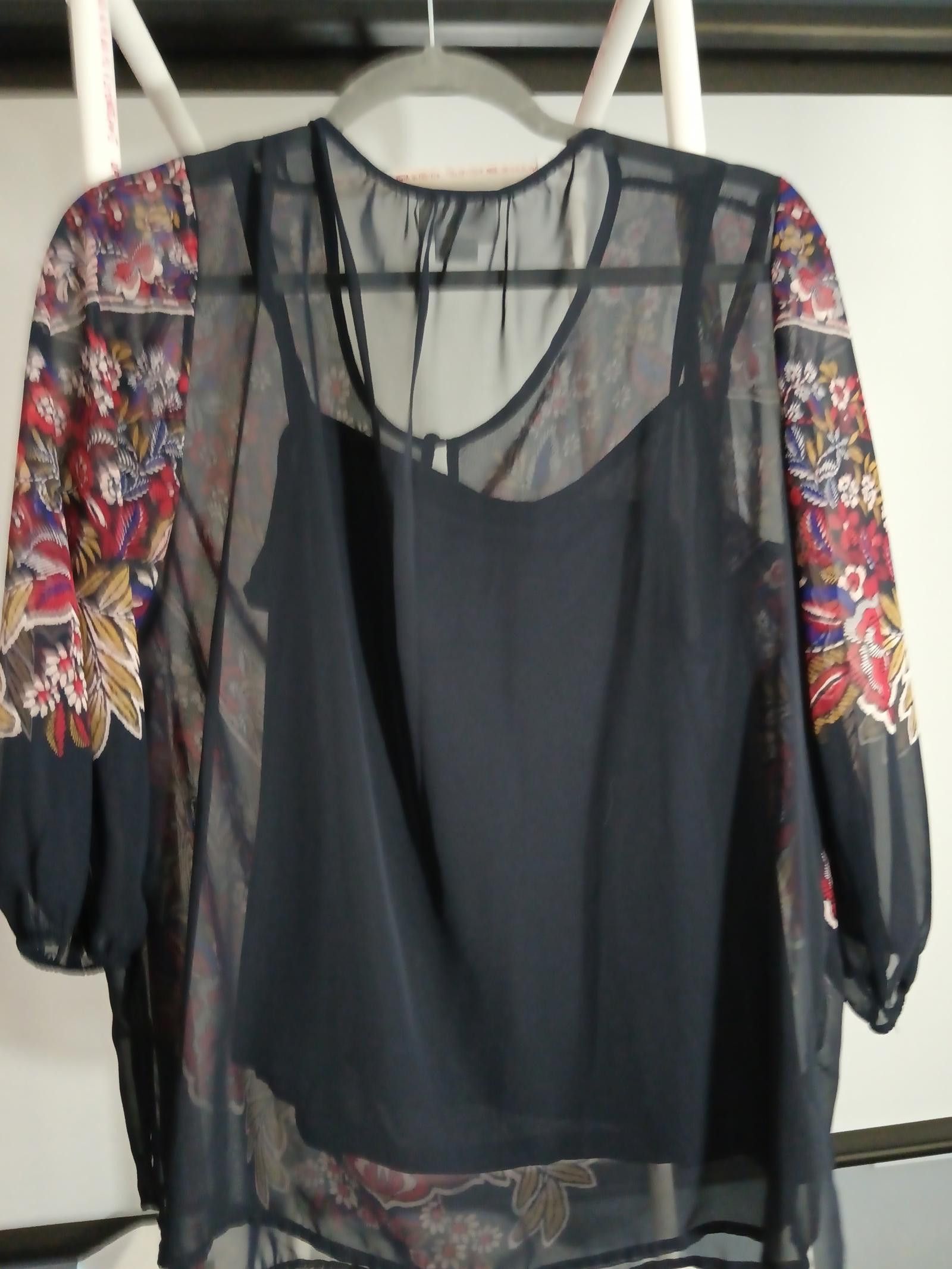Designer Elegant Liz Claiborne Floral Print Blouse Size M / US 6-8 / IT 42-44 - 3 Thumbnail