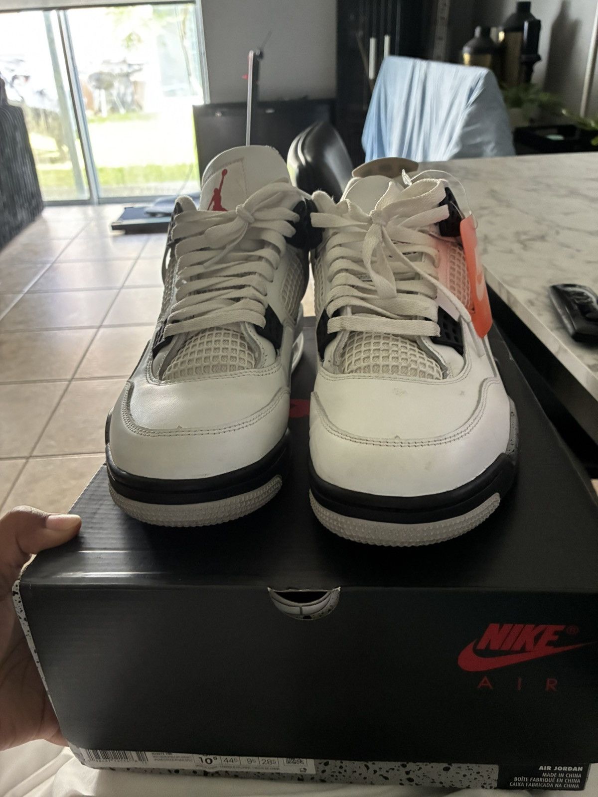Jordan Brand Air Jordan 4 Retro OG 'White Cement' 2025 Size US 10.5 / EU 43-44 - 7 Thumbnail