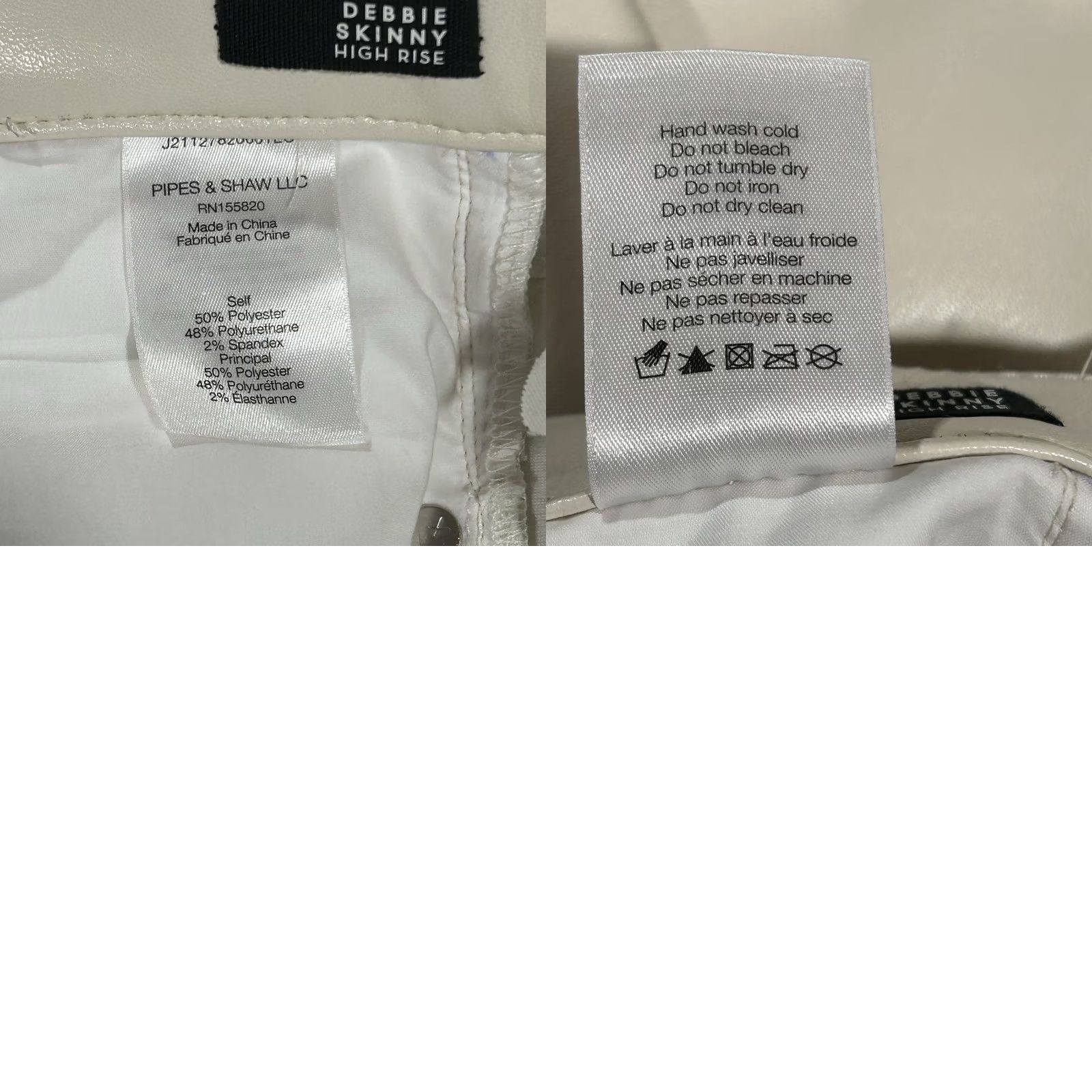 Veronica Beard VERONICA BEARD Jeans Debbie Skinny High Rise Vegan Leather Pant Women’s 27 Skinnyt? Size 27" / US 4 / IT 40 - 8 Thumbnail