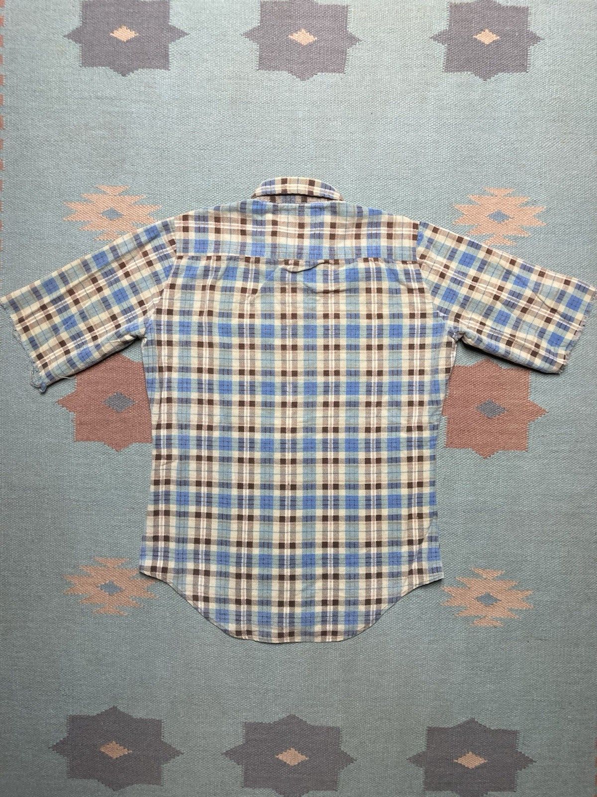 Vintage 70s 80s flannel shirt brushed cotton boys 18 men’s small Size US S / EU 44-46 / 1 - 5 Thumbnail