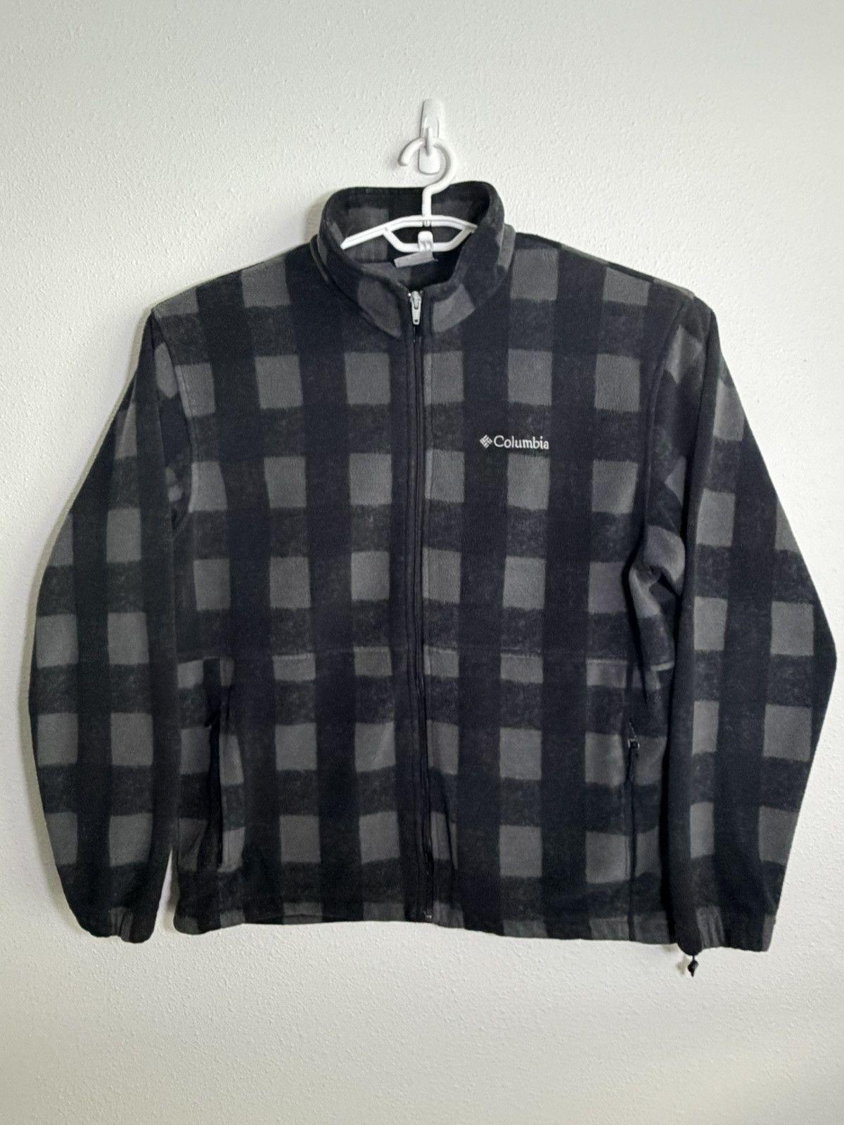 Columbia Columbia Buffalo Plaid Fleece Jacket Men’s XL Gray Full Zip Size US XL / EU 56 / 4 - 1 Thumbnail