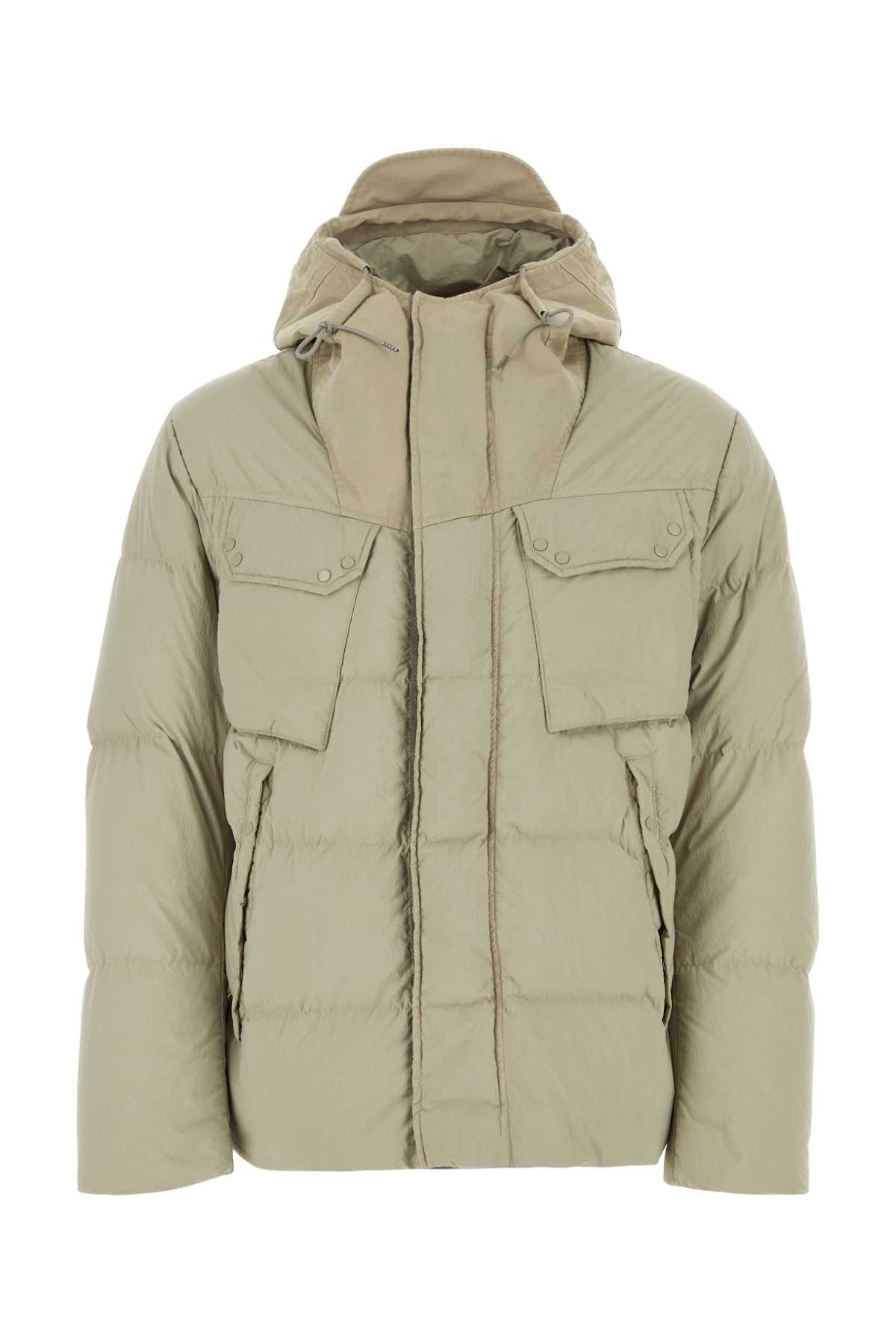 Image of Ten C Sand Nylon Grays Down Jacket in Beige O Tan, Men's (Size XL)