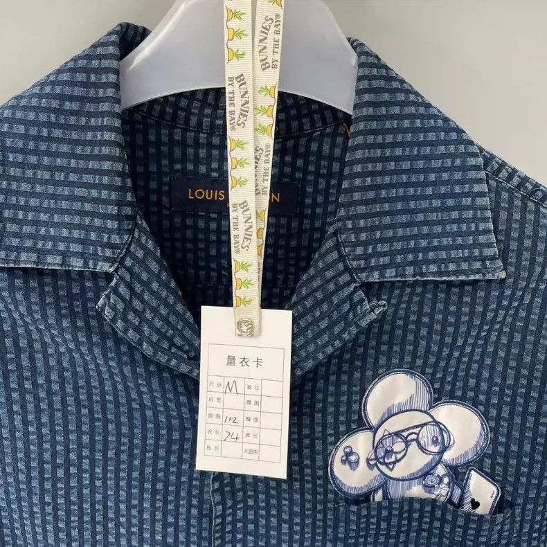 Louis Vuitton LOUIS VUITTON Sunflower Waffle Solid Short Sleeve Shirt 250 Size US M / EU 48-50 / 2 - 5 Thumbnail