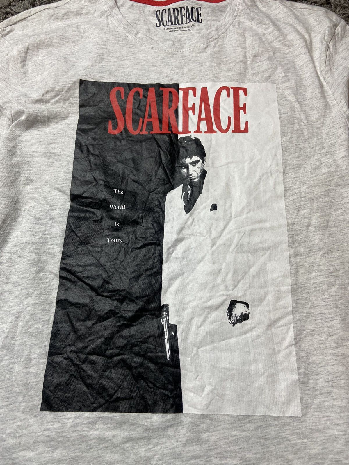 Vintage SCARFACE VINTAGE PRINTED LEGENDARY GREY ADULT T-SHIRT Size US XL / EU 56 / 4 - 2 Thumbnail