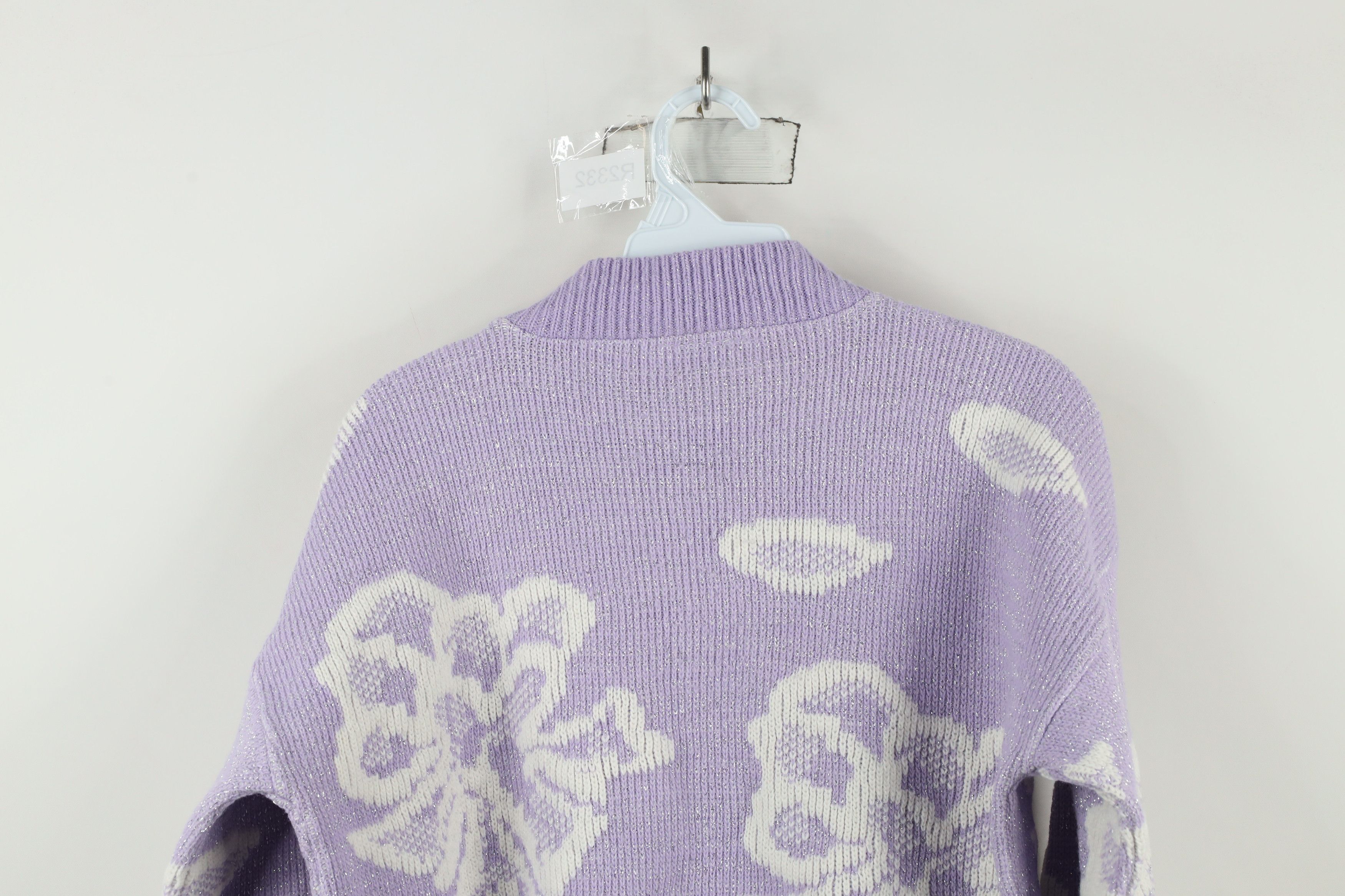 Vintage Vintage 80s 90s Fairy Kei Kawaii Flower Knit Sweater USA Size L / US 10 / IT 46 - 12 Thumbnail