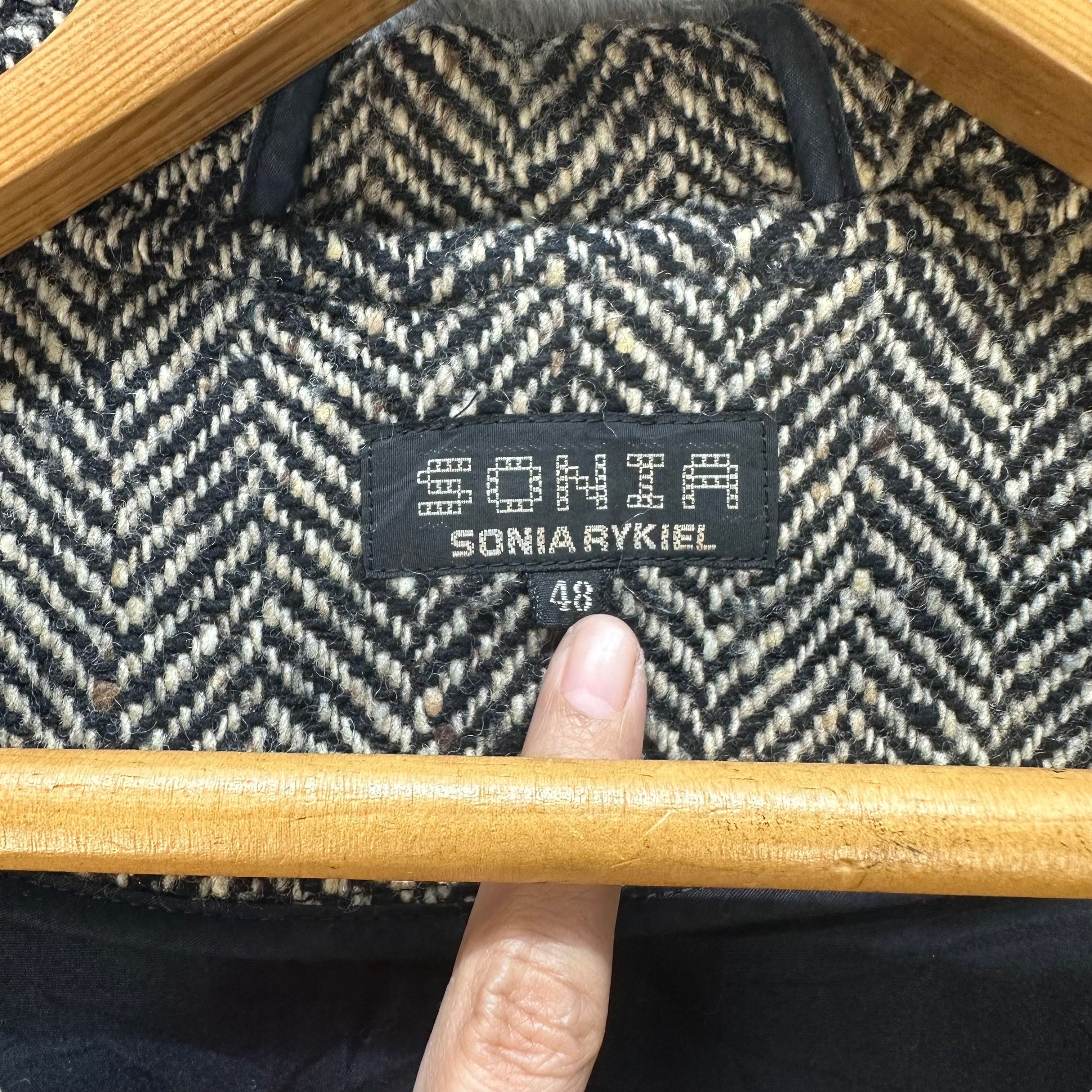 Sonia Rykiel SONIA RYKIEL HOODED COAT JACKET #8381-006 Size XL / US 12-14 / IT 48-50 - 8 Thumbnail