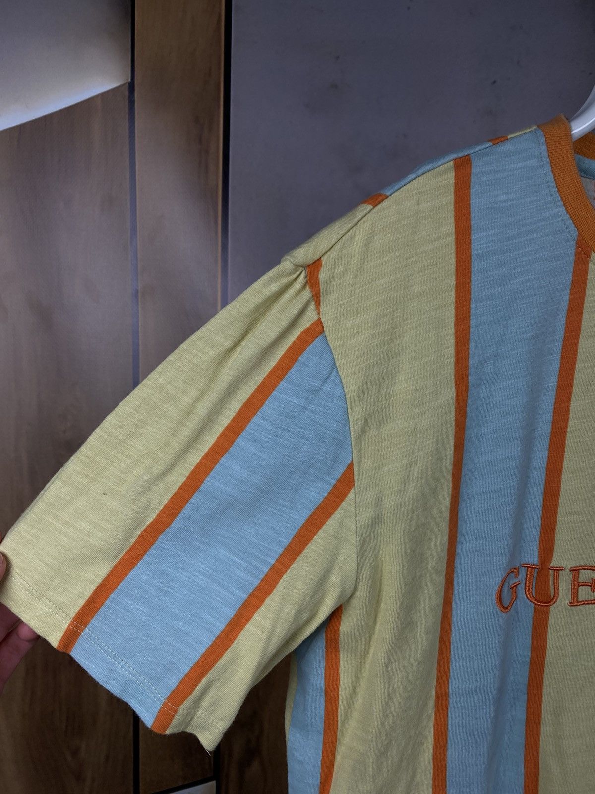 A$AP Rocky × Guess 💸T-Shirt Guess Originals Asap Rocky Striped Tee💸 Size US S / EU 44-46 / 1 - 3 Thumbnail