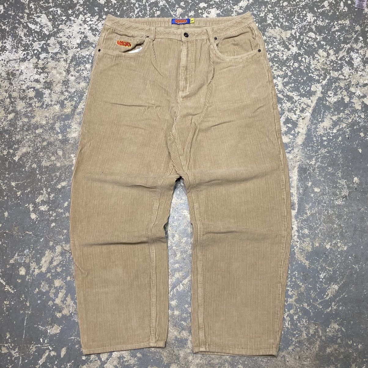 Empyre Vintage Empyre Thick Corduroy Tan Baggy Y2k Pants Size US 39 - 2 Thumbnail
