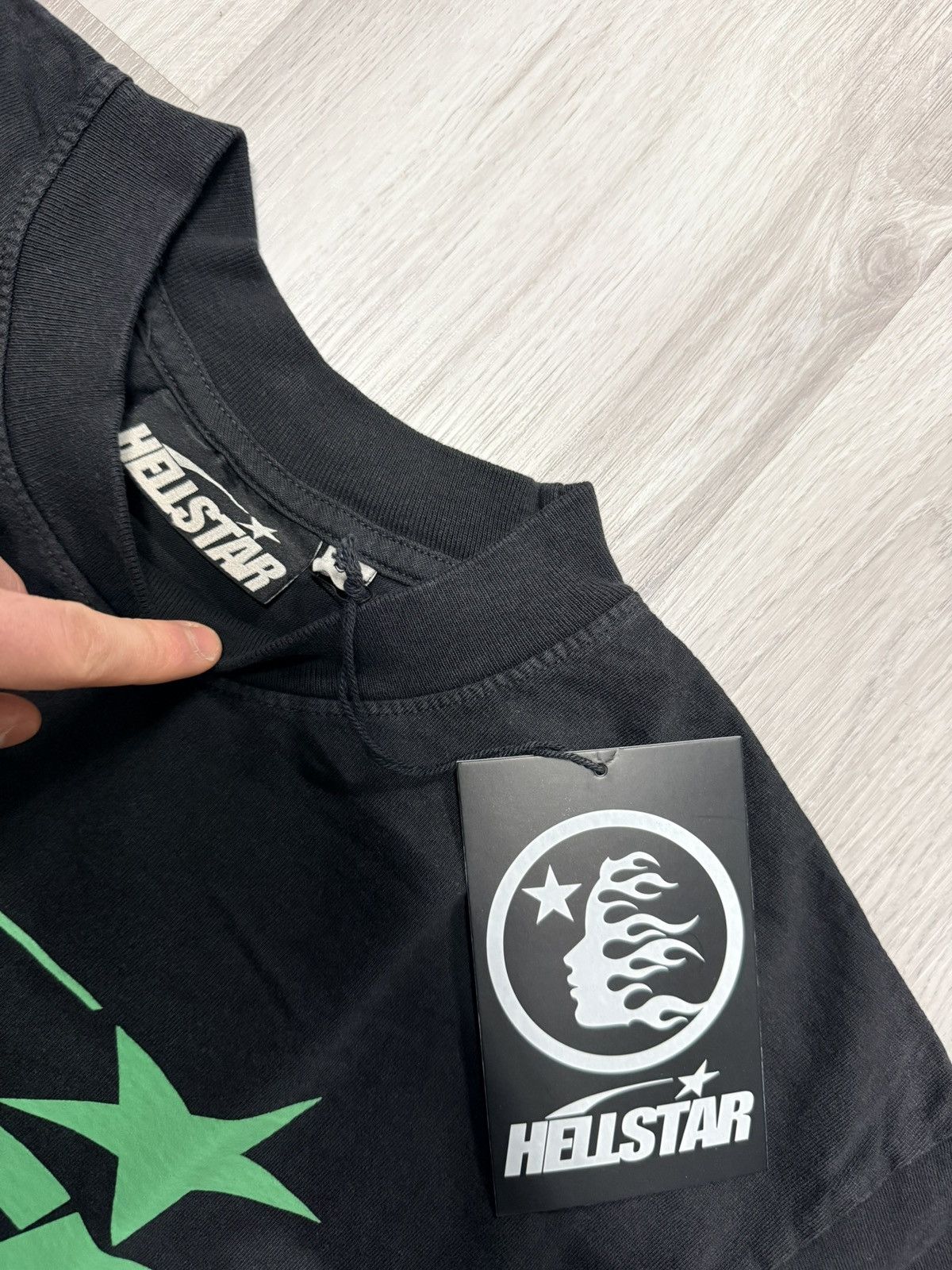 HELLSTAR HELLSTAR Green Logo T Shirt Size US L / EU 52-54 / 3 - 4 Thumbnail