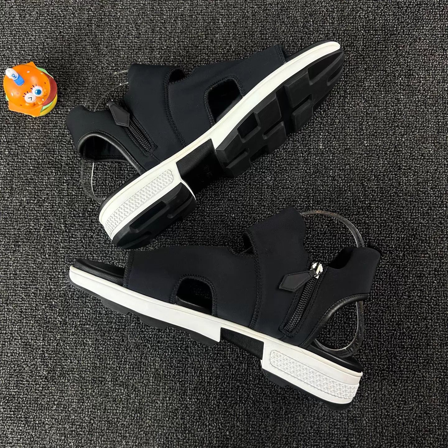 Hermes Hermes Black Sandals Size 41.5 (Gently Used, Minimal Logo) Size US 8.5 / EU 41-42 - 3 Thumbnail