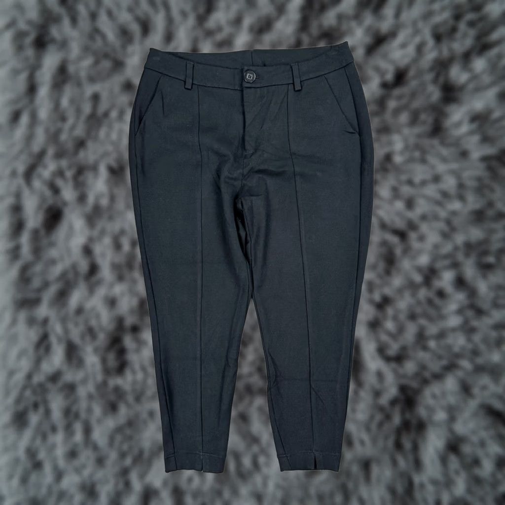 Vintage Cabi Agency Black Split Ankle Stretch Pants Women 8 Regular Dress Pants Size 30" / US 8 / IT 44 - 1 Thumbnail