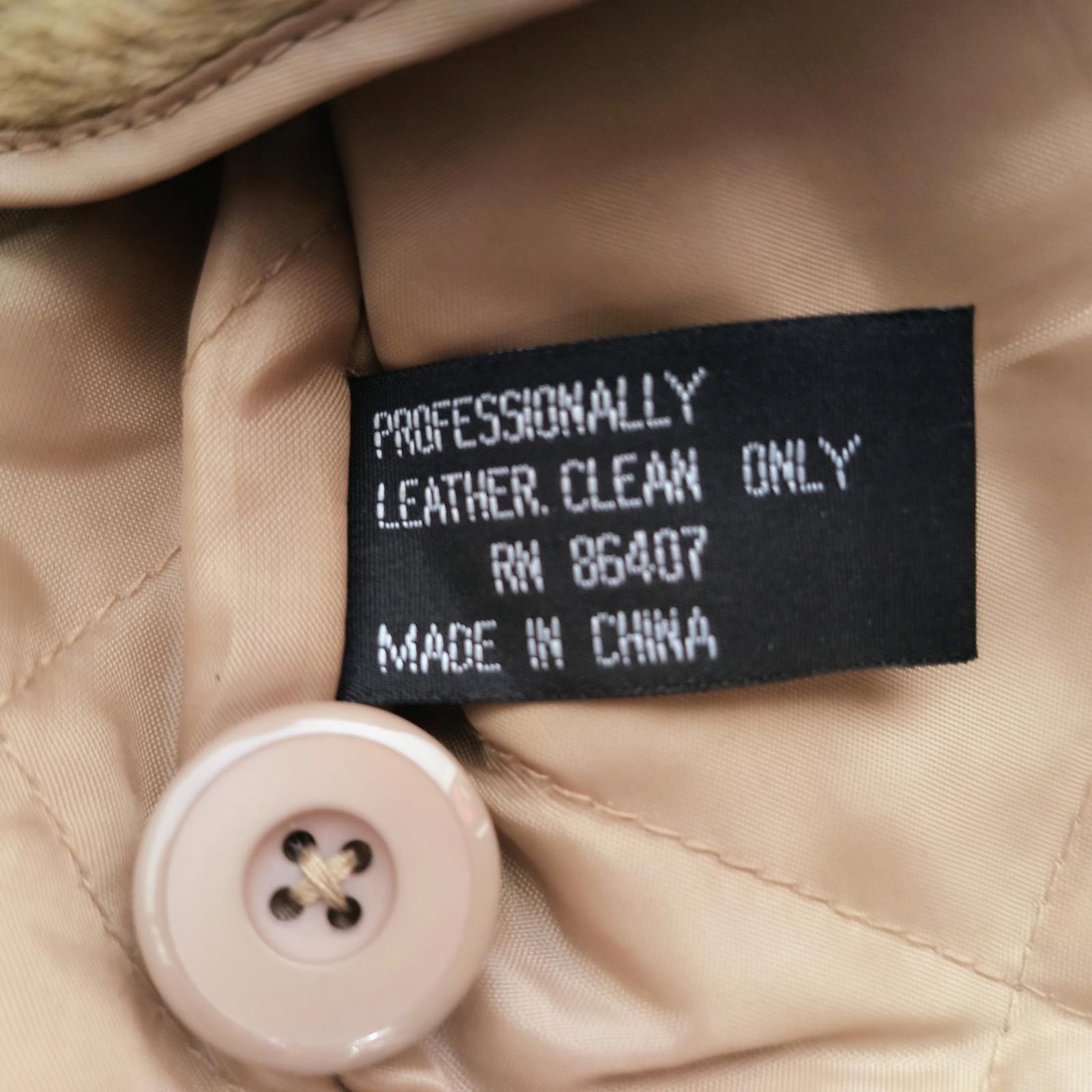 Other Dimension New York Men's Tan Leather Vintage Jacket Size M Size US M / EU 48-50 / 2 - 11 Thumbnail